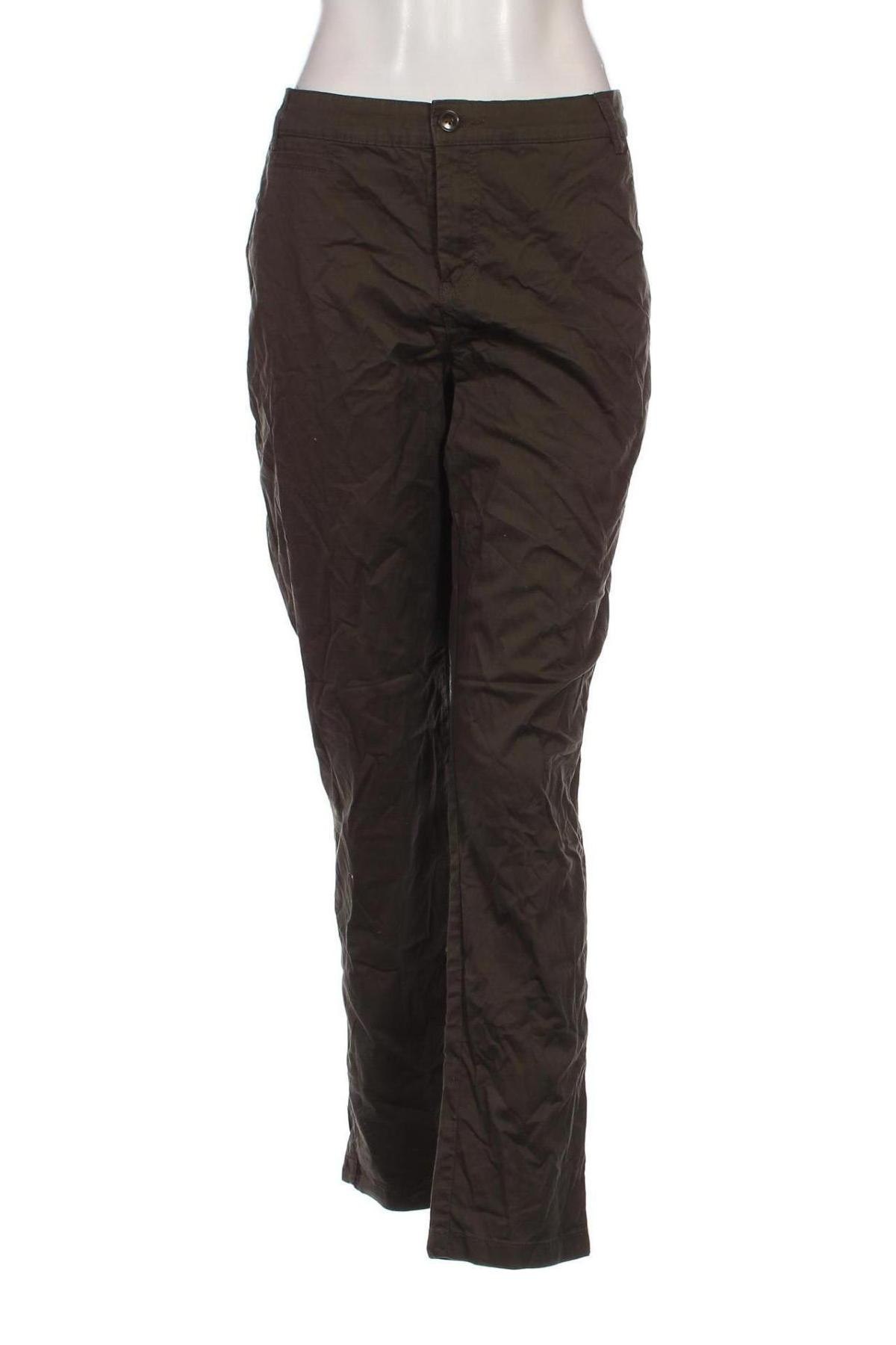 Pantaloni de femei Yessica, Mărime L, Culoare Verde, Preț 33,39 Lei