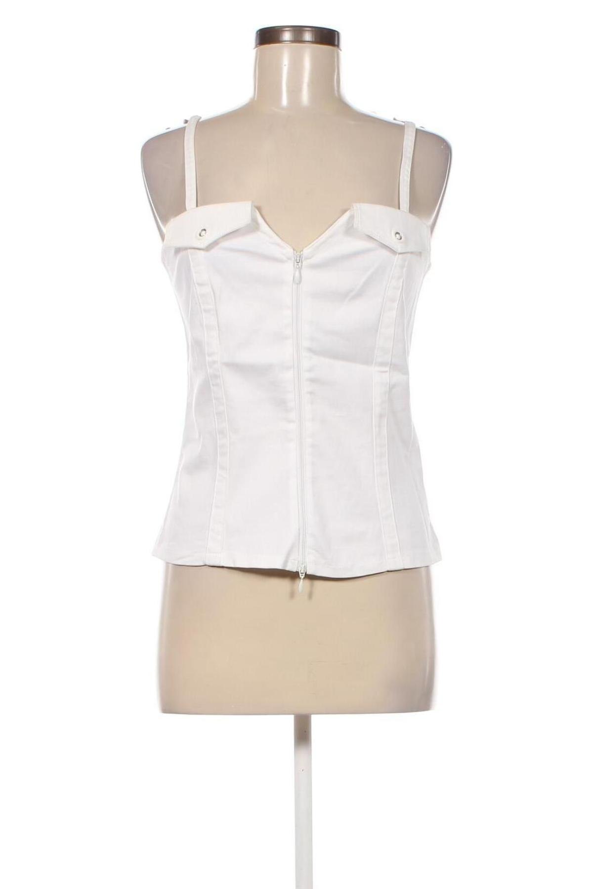 Γυναικείο αμάνικο μπλουζάκι, Μέγεθος M, Χρώμα Λευκό, Τιμή 10,74 €