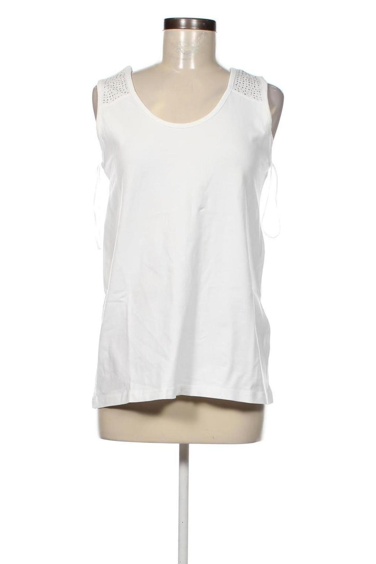 Γυναικείο αμάνικο μπλουζάκι Bpc Bonprix Collection, Μέγεθος M, Χρώμα Λευκό, Τιμή 3,59 €