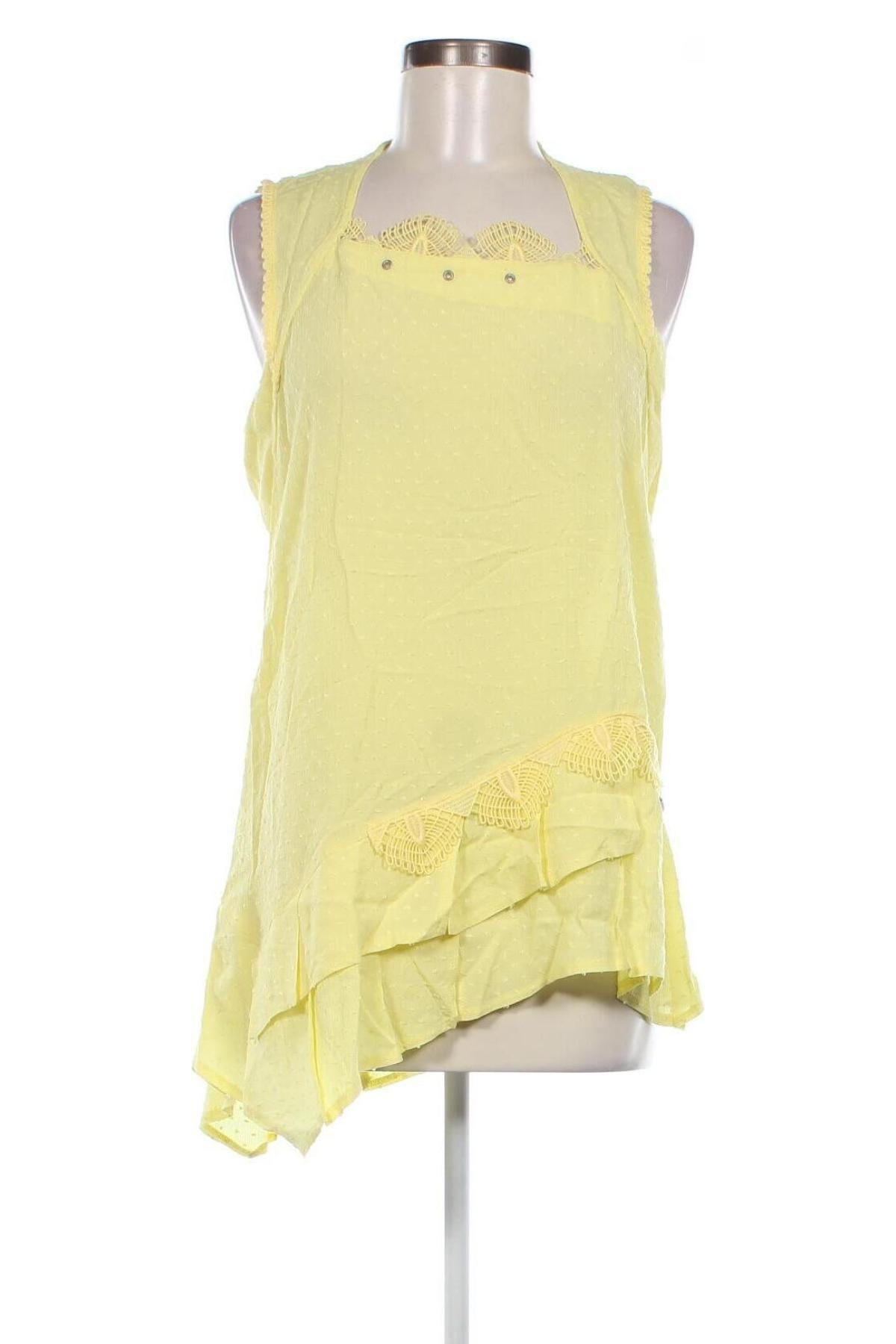 Γυναικείο αμάνικο μπλουζάκι Mado Et Les Autres, Μέγεθος M, Χρώμα Κίτρινο, Τιμή 4,79 €