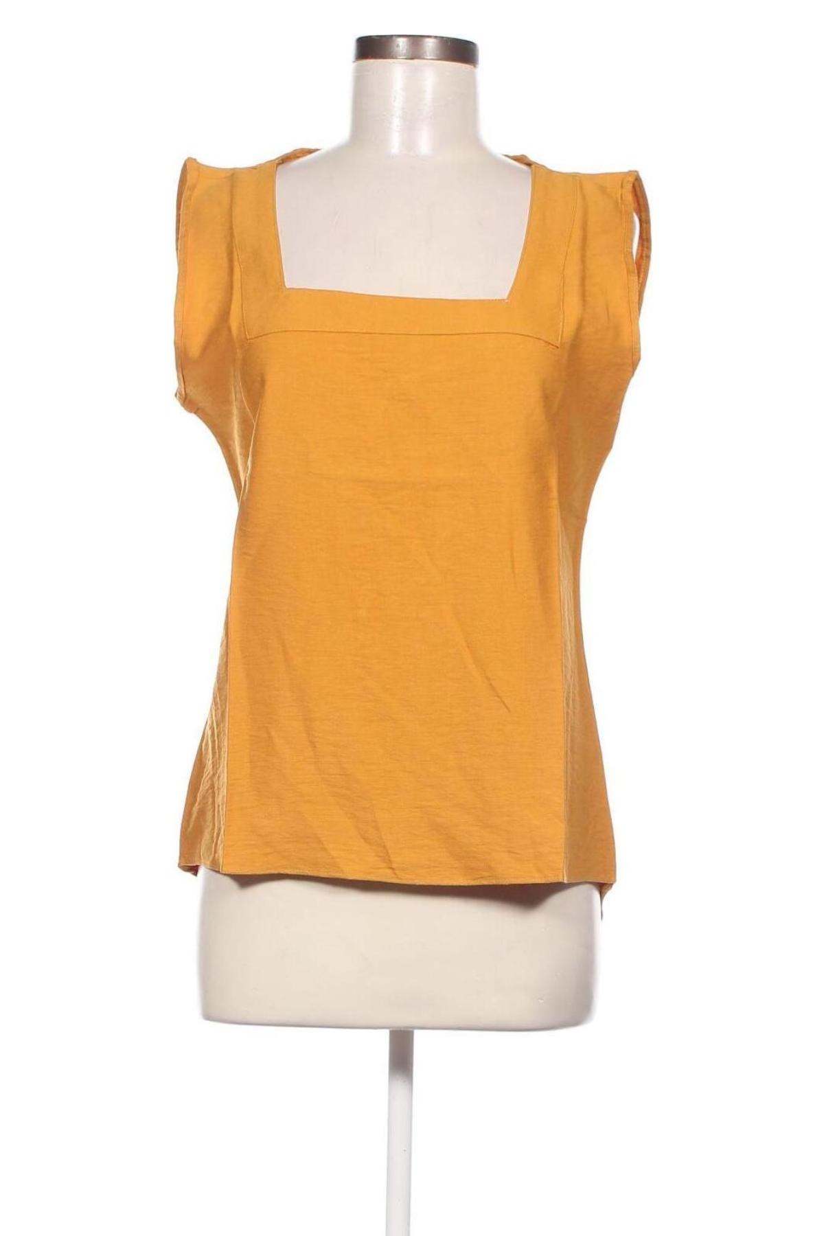 Γυναικείο αμάνικο μπλουζάκι New Laviva, Μέγεθος L, Χρώμα Κίτρινο, Τιμή 5,75 €