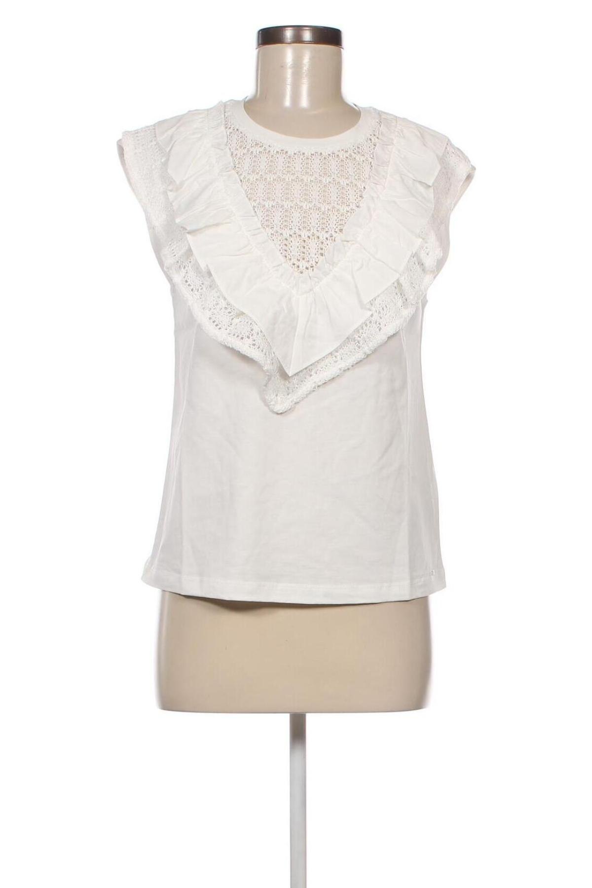 Γυναικείο αμάνικο μπλουζάκι Salsa, Μέγεθος S, Χρώμα Λευκό, Τιμή 15,98 €