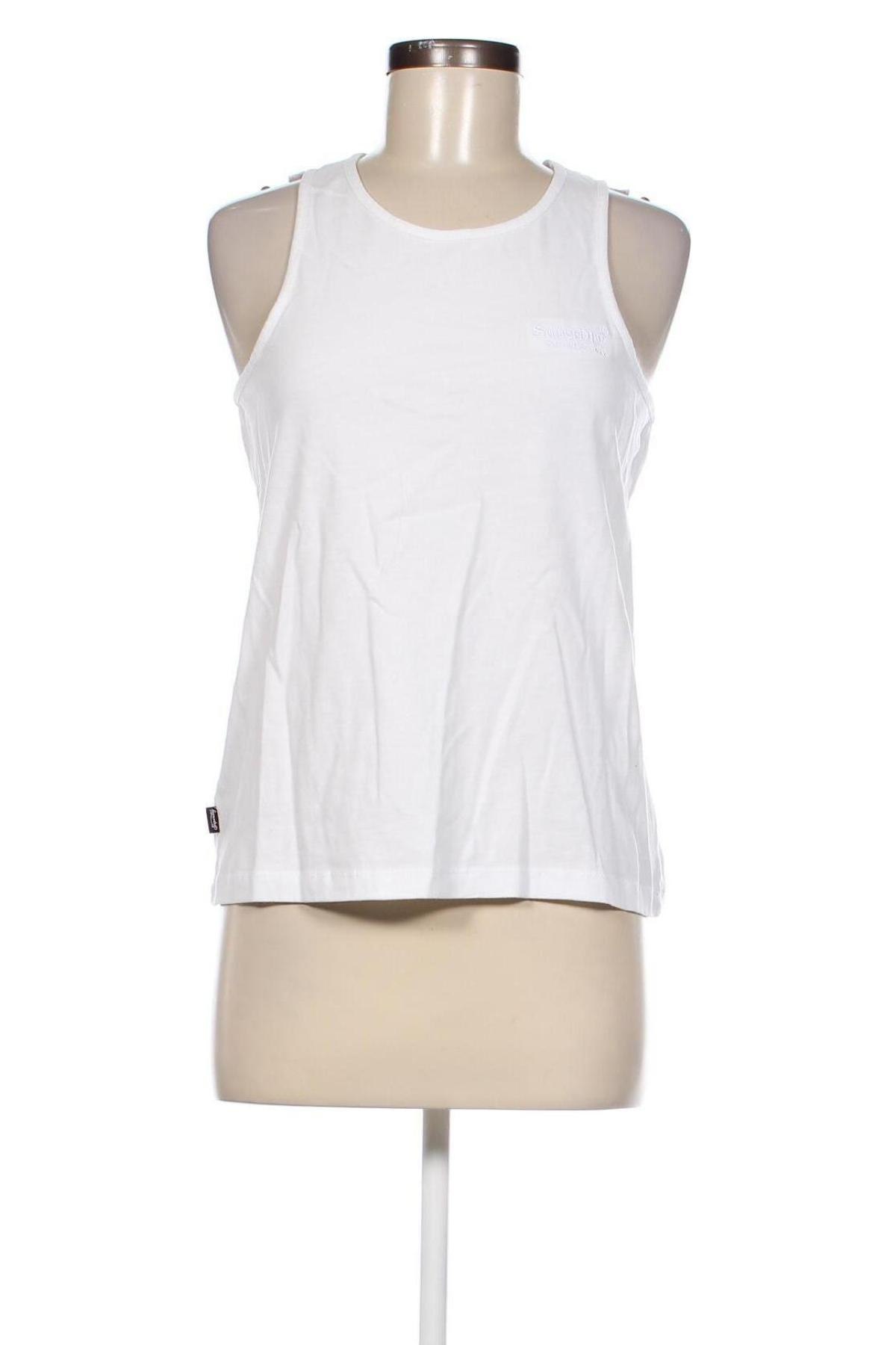 Γυναικείο αμάνικο μπλουζάκι Superdry, Μέγεθος M, Χρώμα Λευκό, Τιμή 9,99 €
