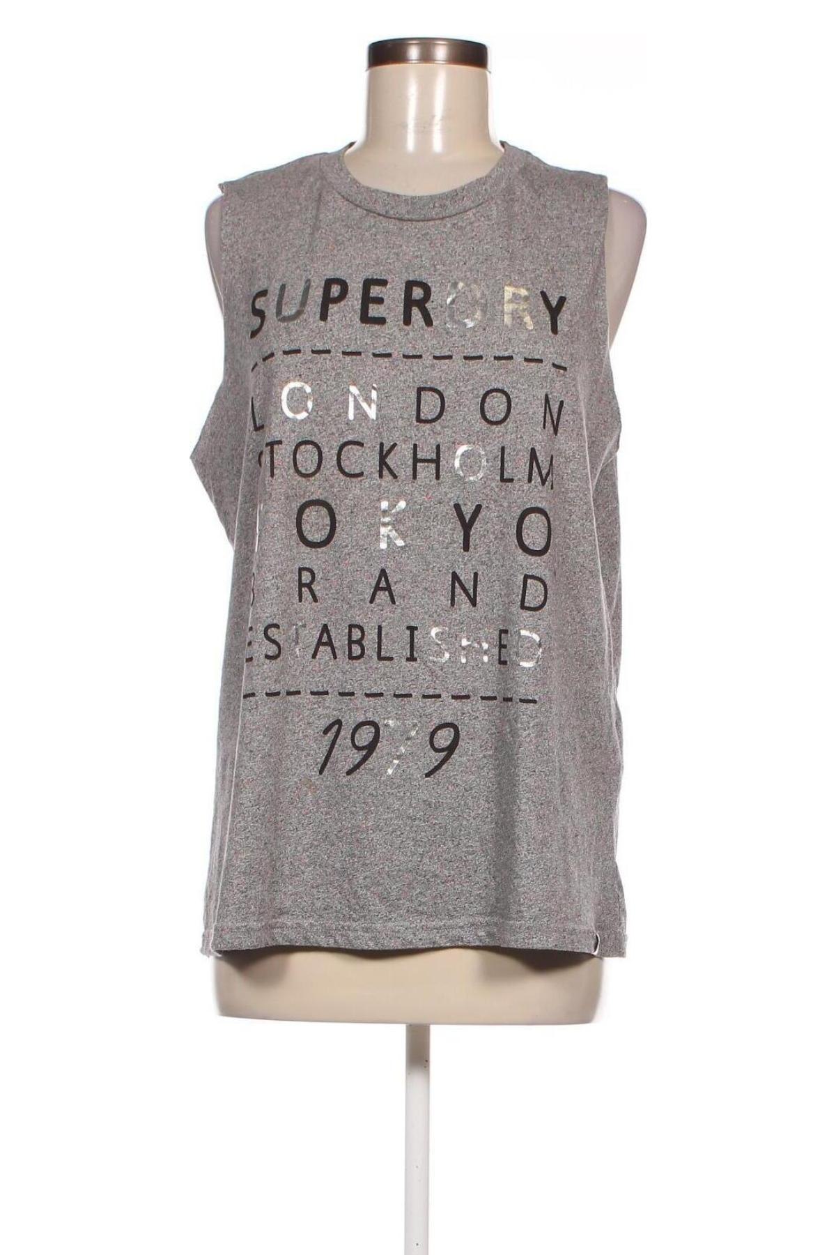 Tricou de damă Superdry, Mărime L, Culoare Gri, Preț 63,75 Lei