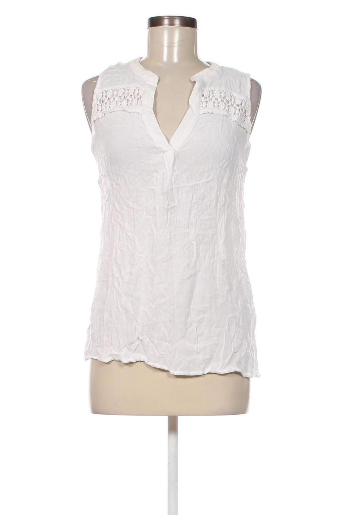 Γυναικείο αμάνικο μπλουζάκι Yessica, Μέγεθος M, Χρώμα Λευκό, Τιμή 6,65 €