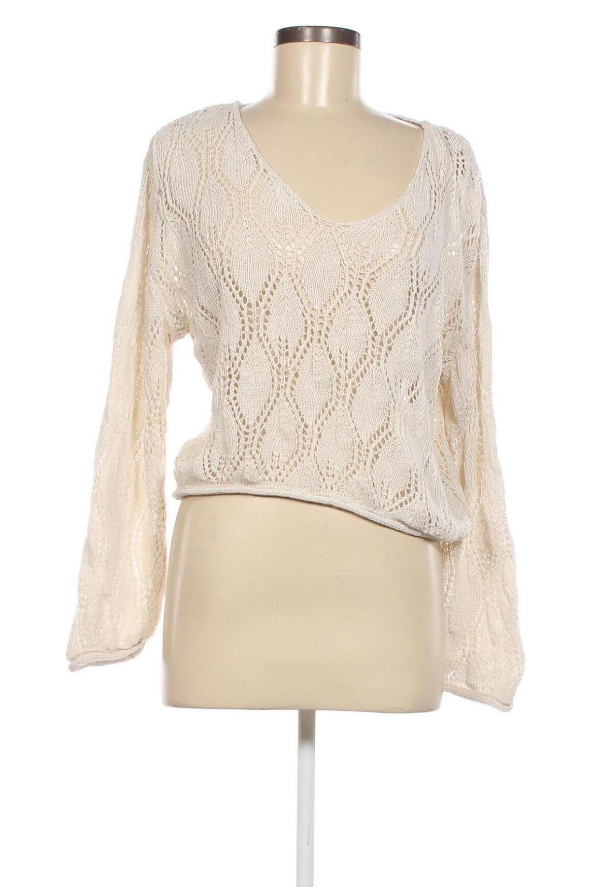 Γυναικείο πουλόβερ, Μέγεθος L, Χρώμα Εκρού, Τιμή 12,09 €