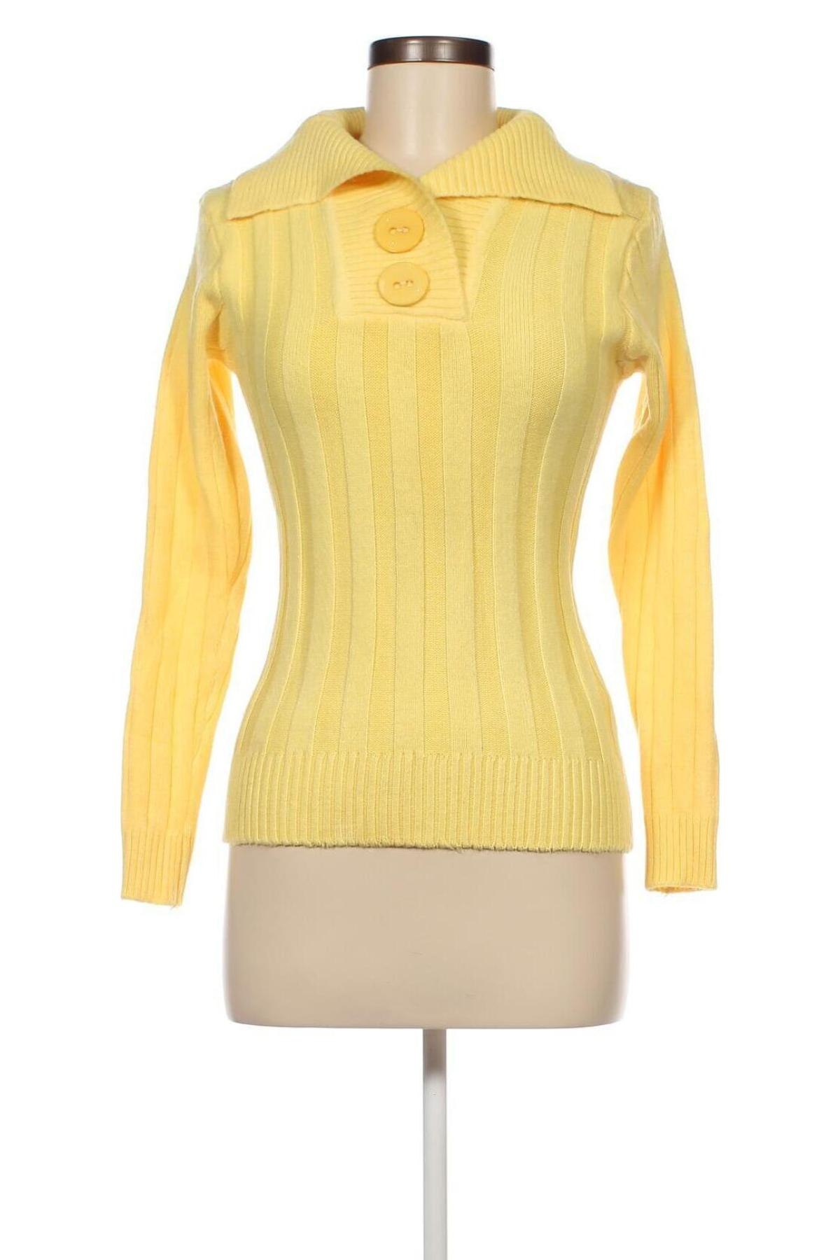 Γυναικείο πουλόβερ, Μέγεθος S, Χρώμα Κίτρινο, Τιμή 4,45 €