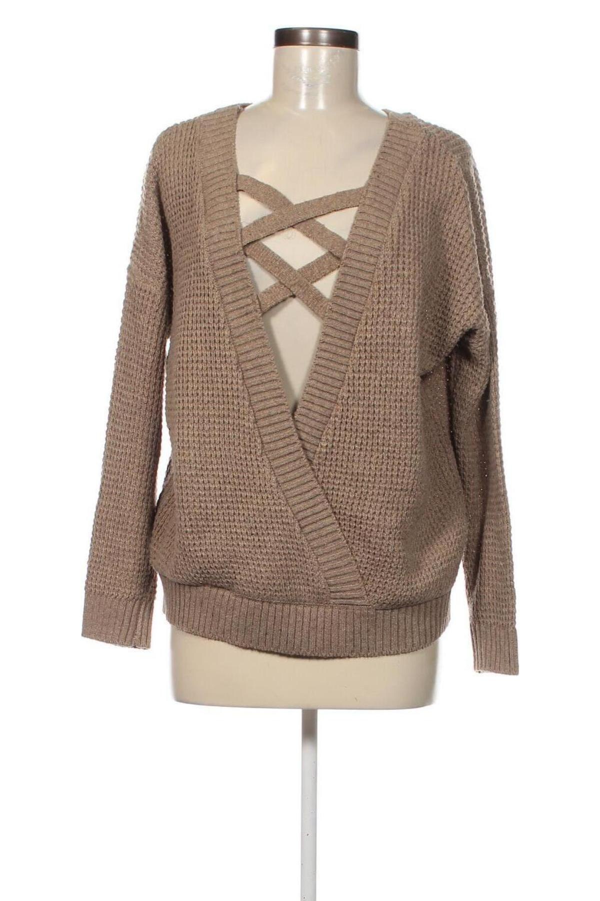 Γυναικείο πουλόβερ, Μέγεθος L, Χρώμα Καφέ, Τιμή 4,75 €