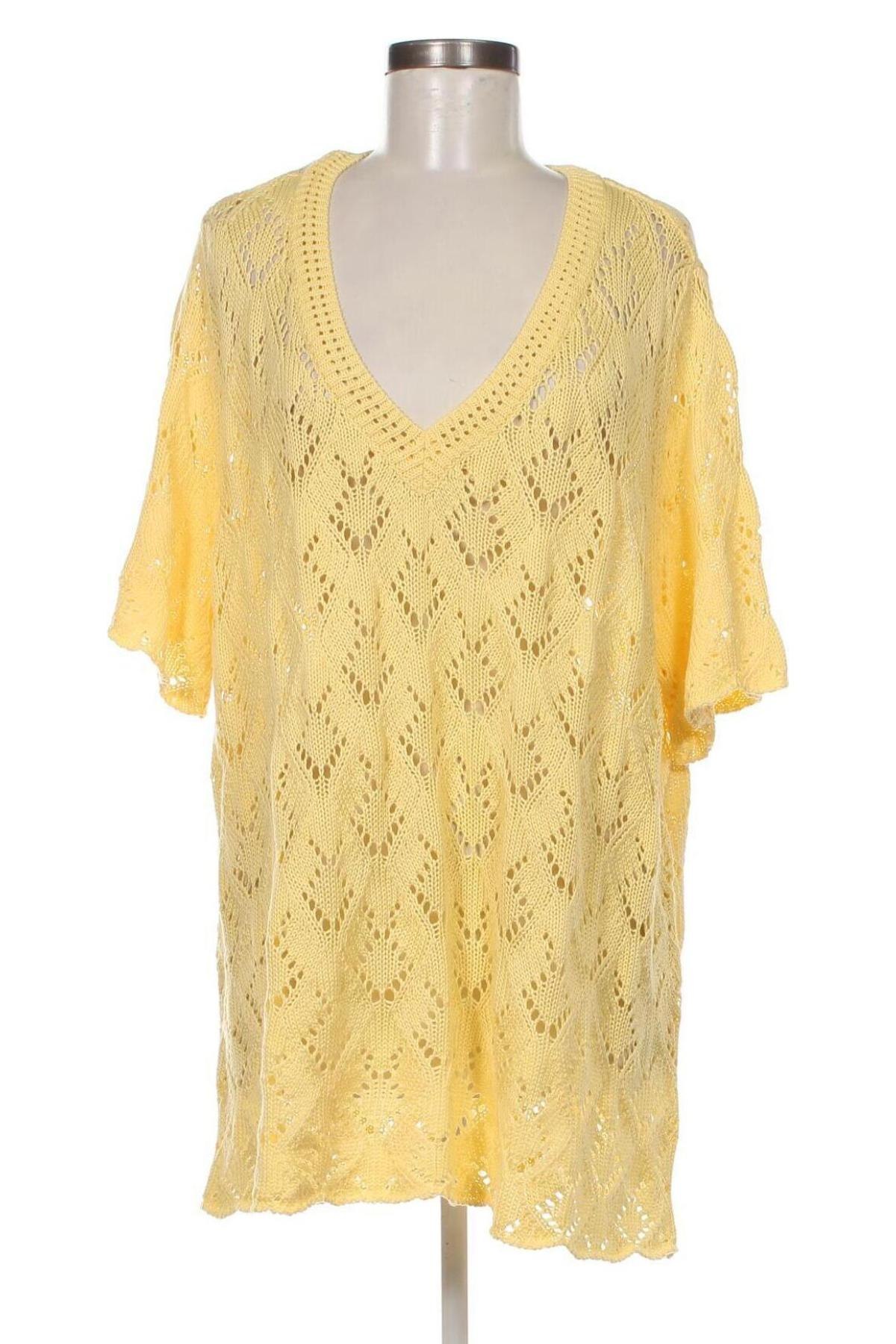 Дамски пуловер, Размер XXL, Цвят Жълт, Цена 29,00 лв.