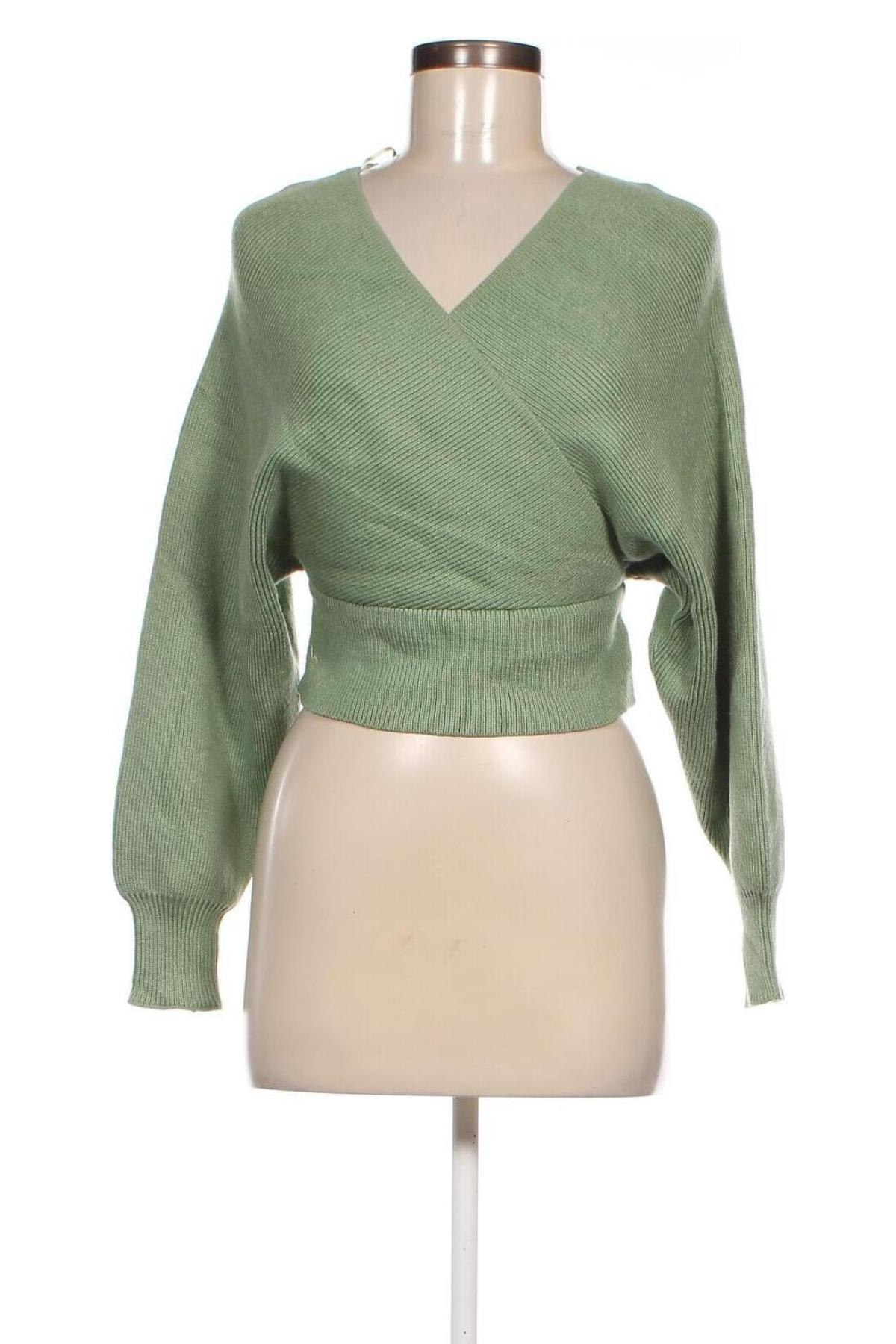 Дамски пуловер Ally, Размер M, Цвят Зелен, Цена 29,00 лв.