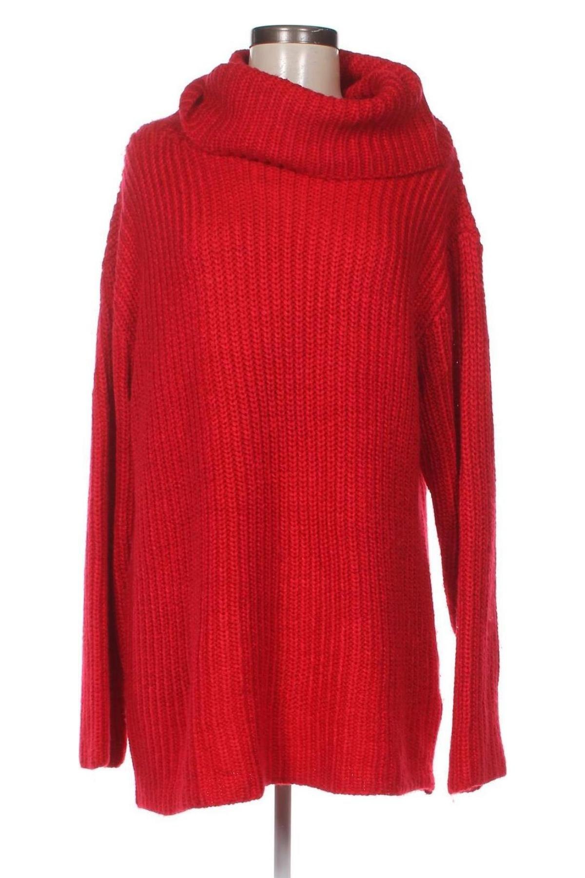 Γυναικείο πουλόβερ Amisu, Μέγεθος L, Χρώμα Κόκκινο, Τιμή 3,41 €