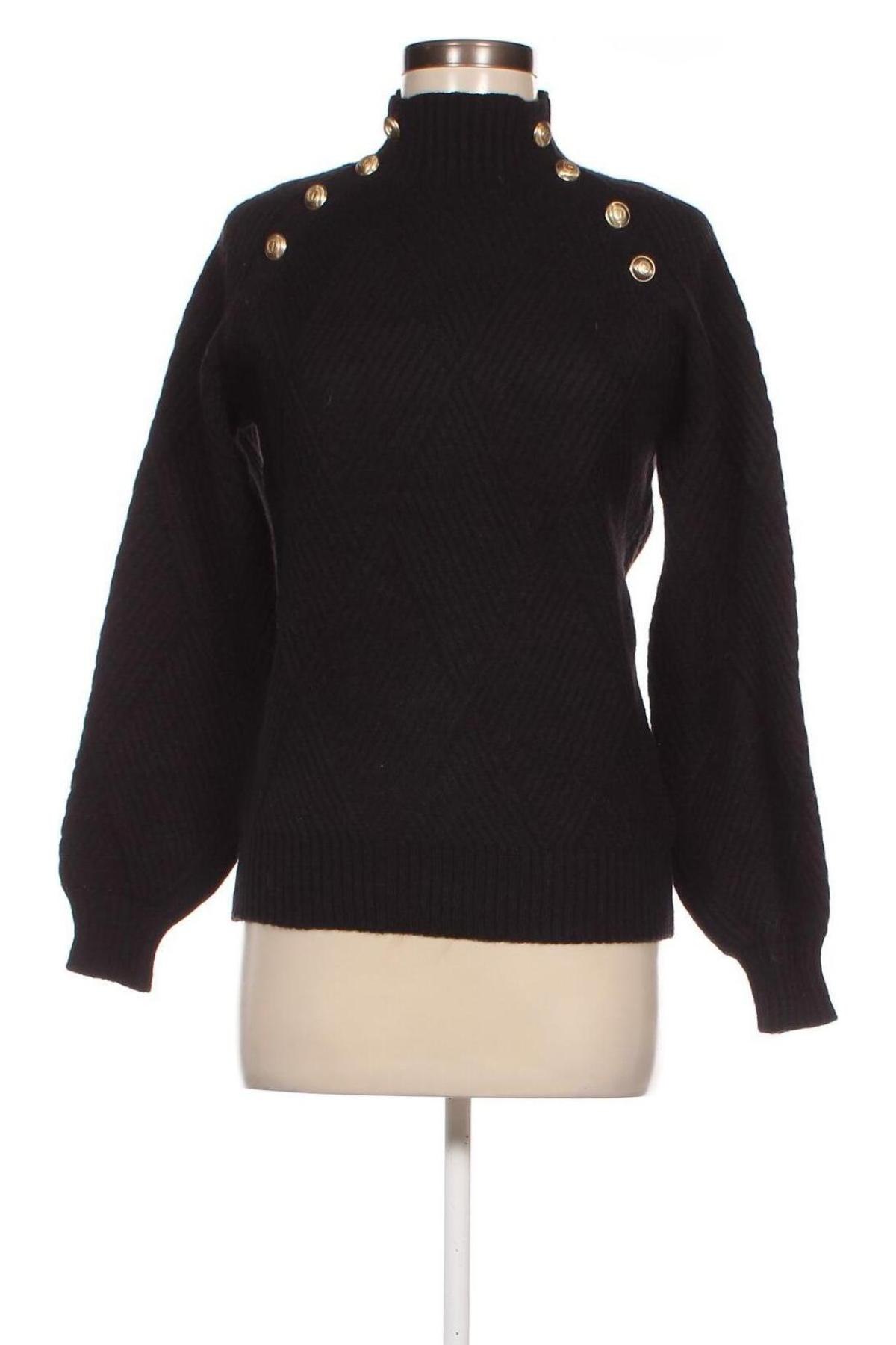 Дамски пуловер Amisu, Размер S, Цвят Черен, Цена 10,15 лв.