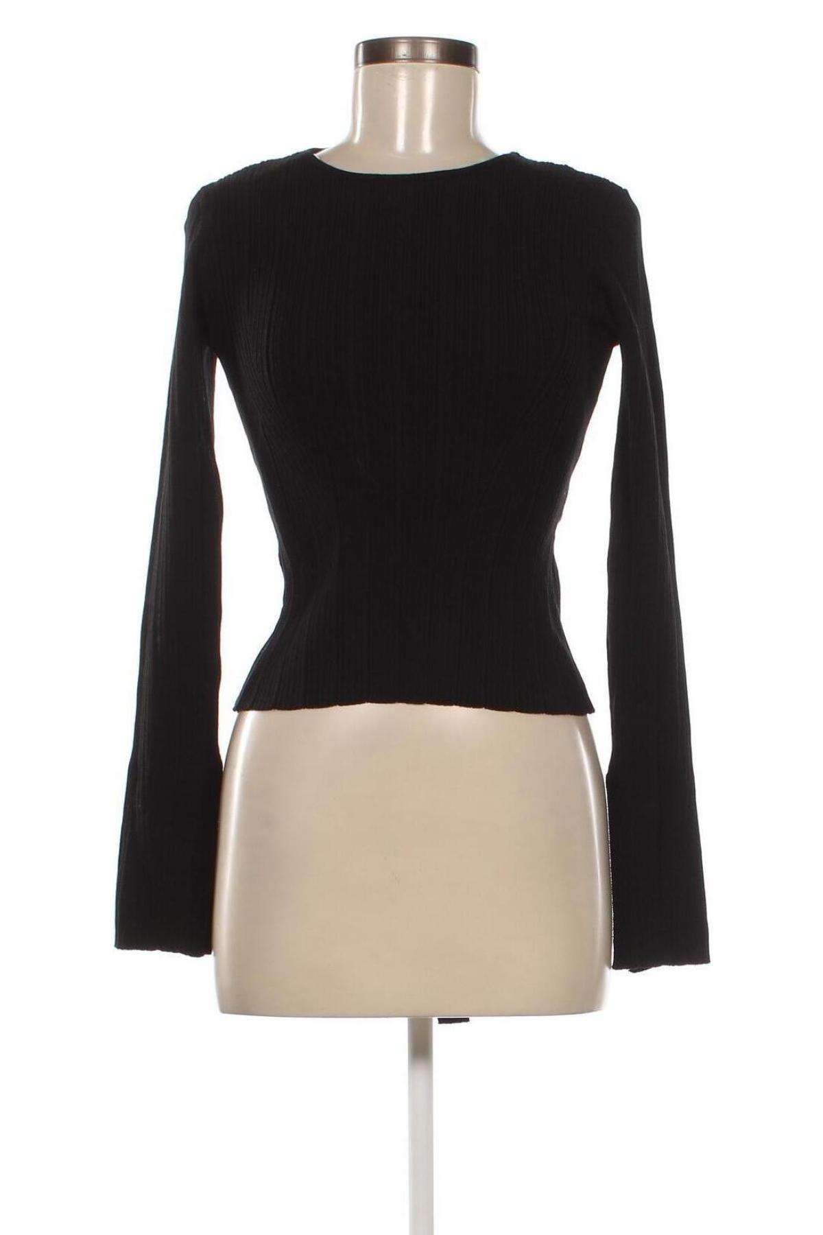 Дамски пуловер Bershka, Размер S, Цвят Черен, Цена 17,48 лв.