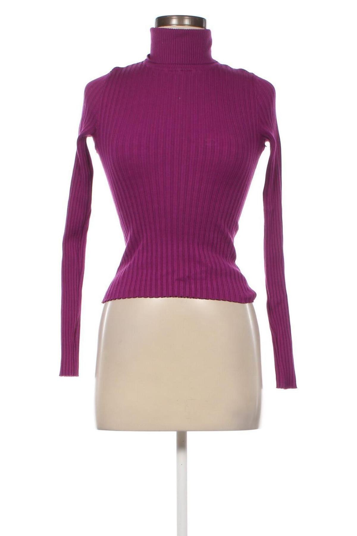 Дамски пуловер Bershka, Размер S, Цвят Лилав, Цена 29,00 лв.