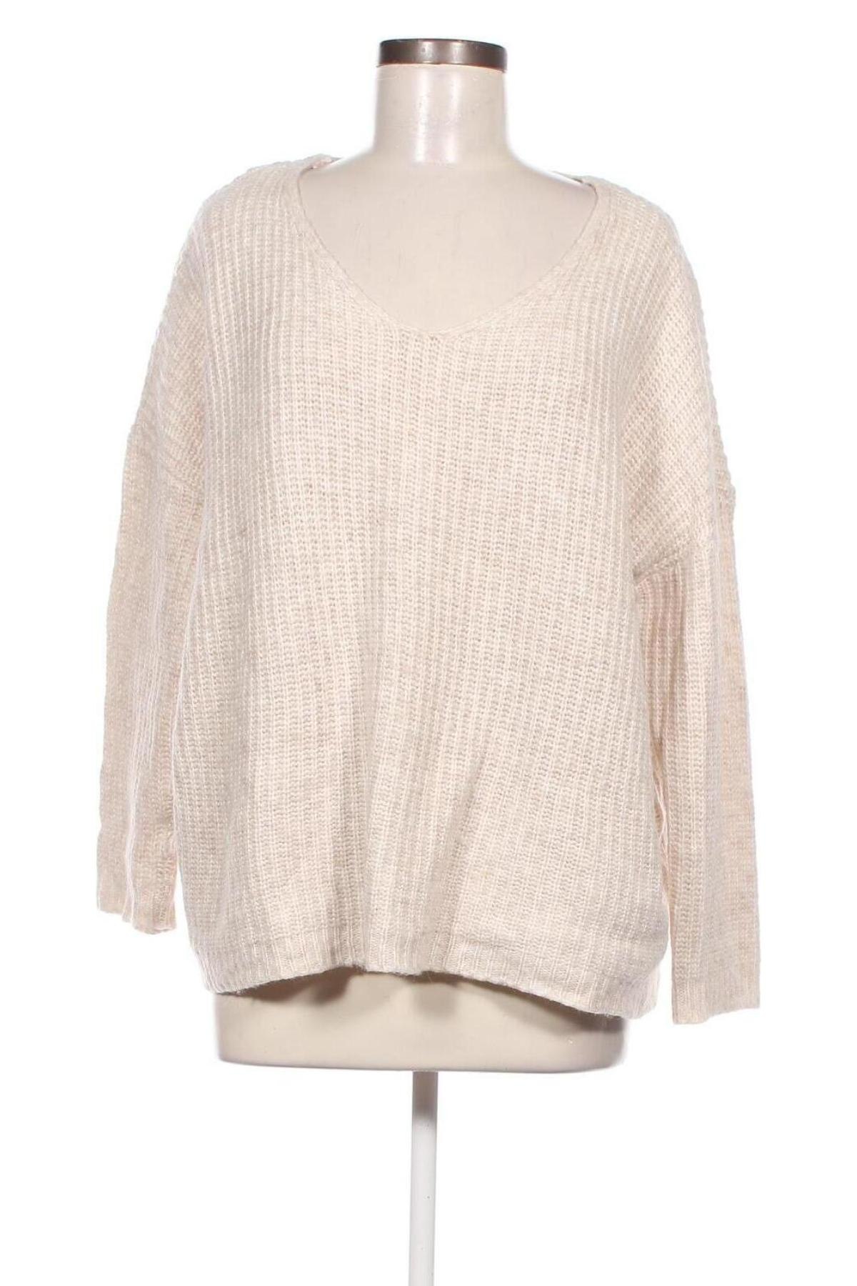 Дамски пуловер C&A, Размер XL, Цвят Екрю, Цена 14,50 лв.
