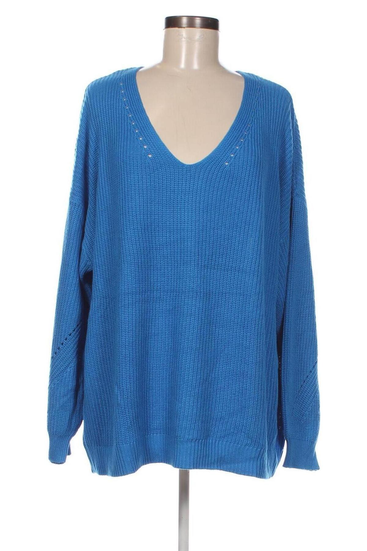 Дамски пуловер C&A, Размер XXL, Цвят Син, Цена 14,50 лв.