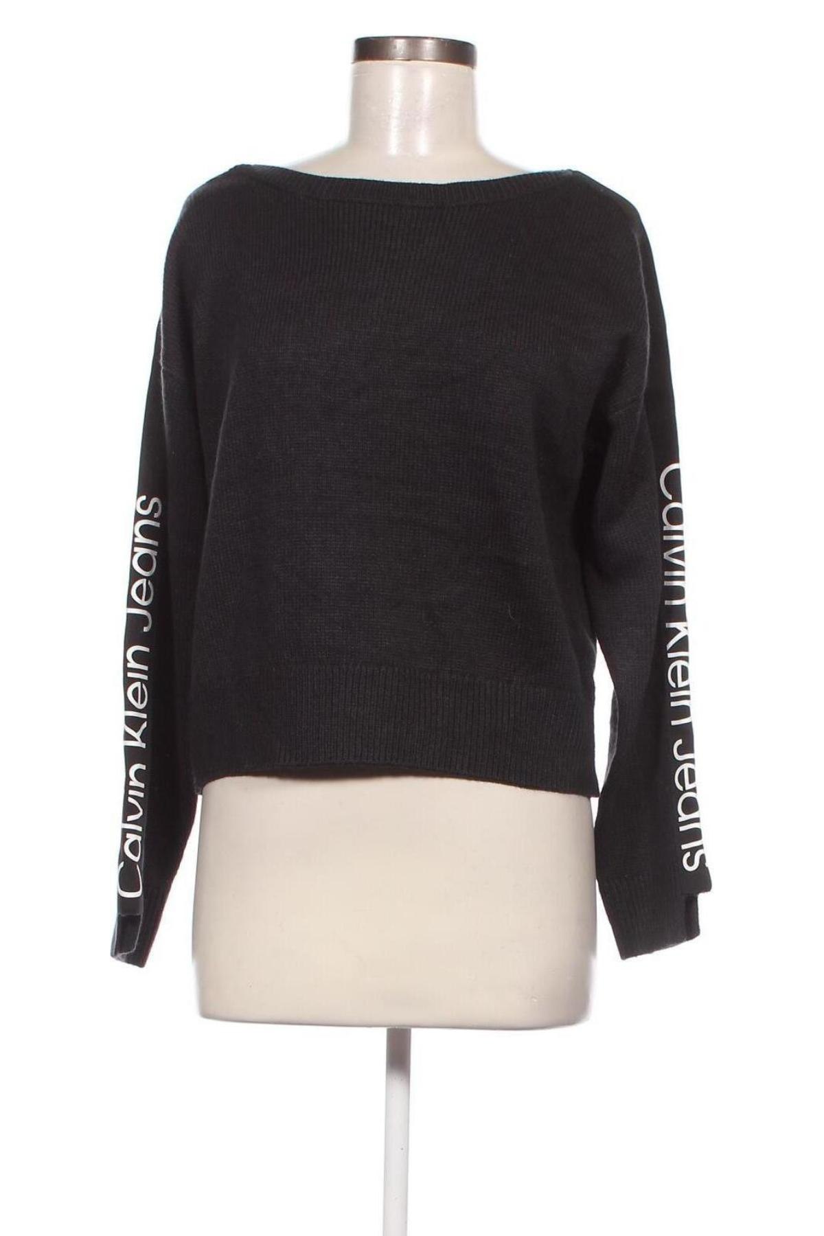 Дамски пуловер Calvin Klein Jeans, Размер M, Цвят Син, Цена 89,00 лв.