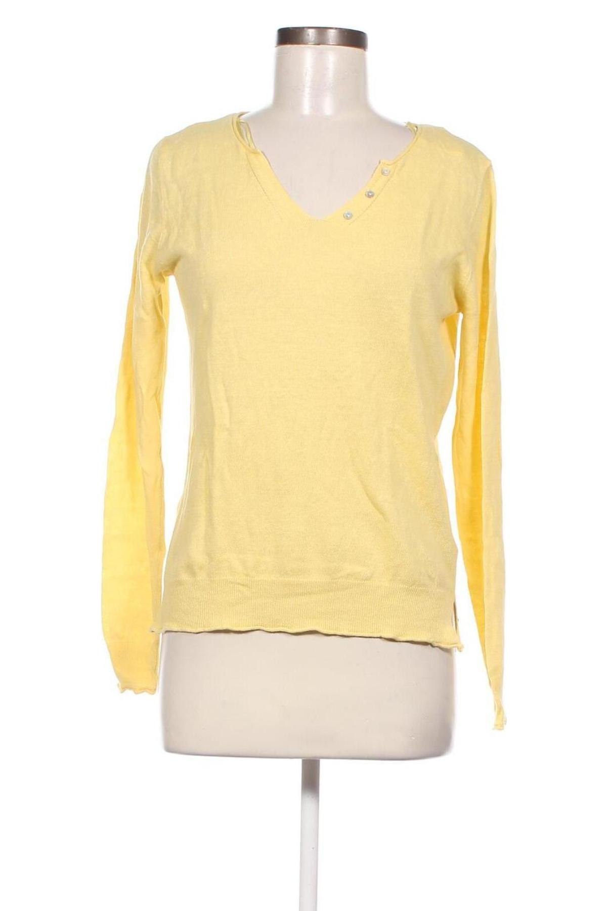 Γυναικείο πουλόβερ Camaieu, Μέγεθος S, Χρώμα Κίτρινο, Τιμή 8,77 €