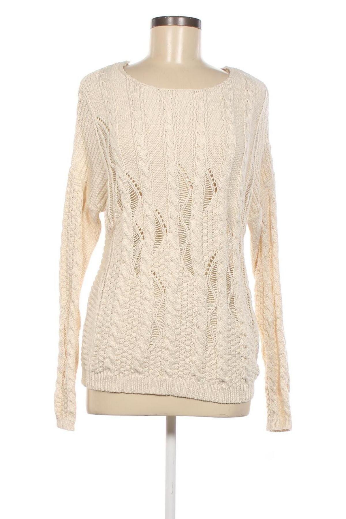 Дамски пуловер Camaieu, Размер M, Цвят Екрю, Цена 19,32 лв.