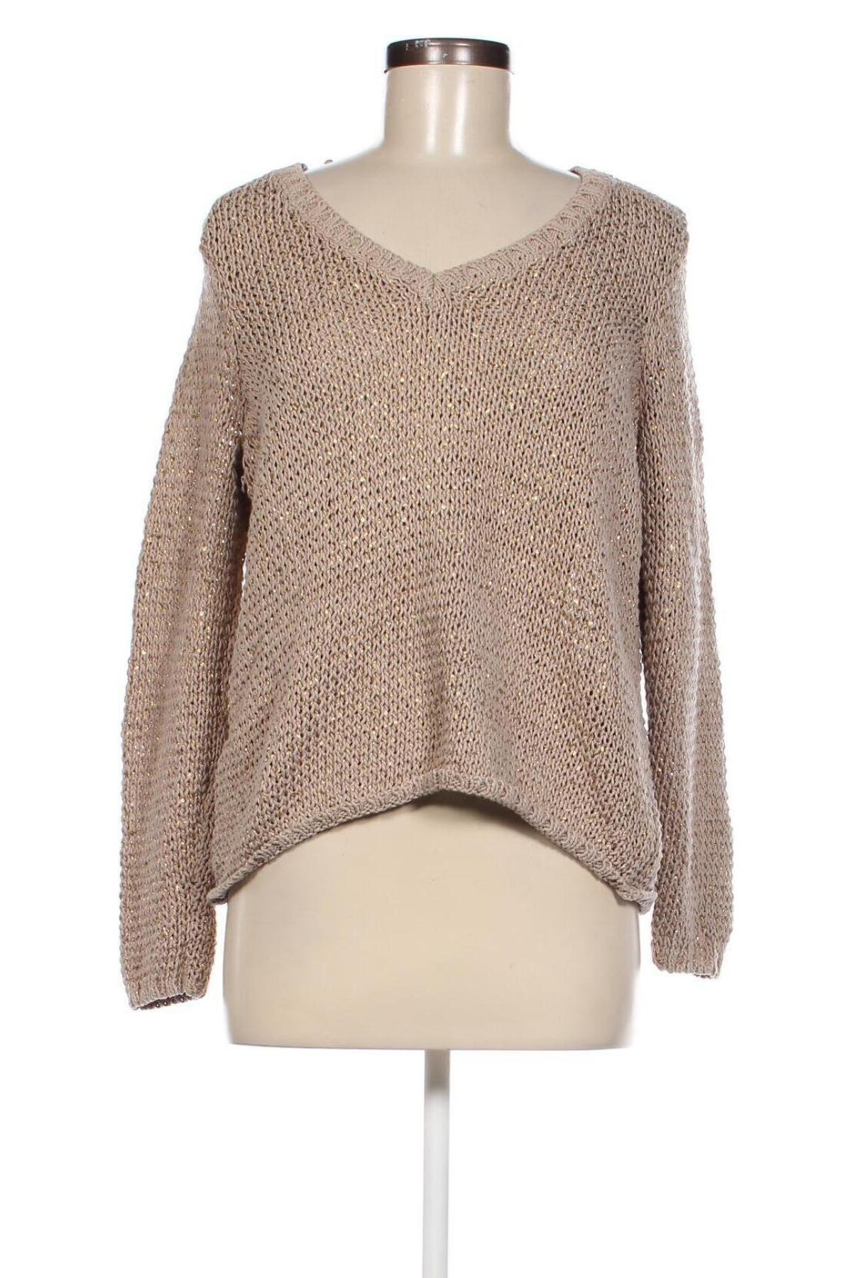 Дамски пуловер Claudia Strater, Размер M, Цвят Бежов, Цена 33,48 лв.