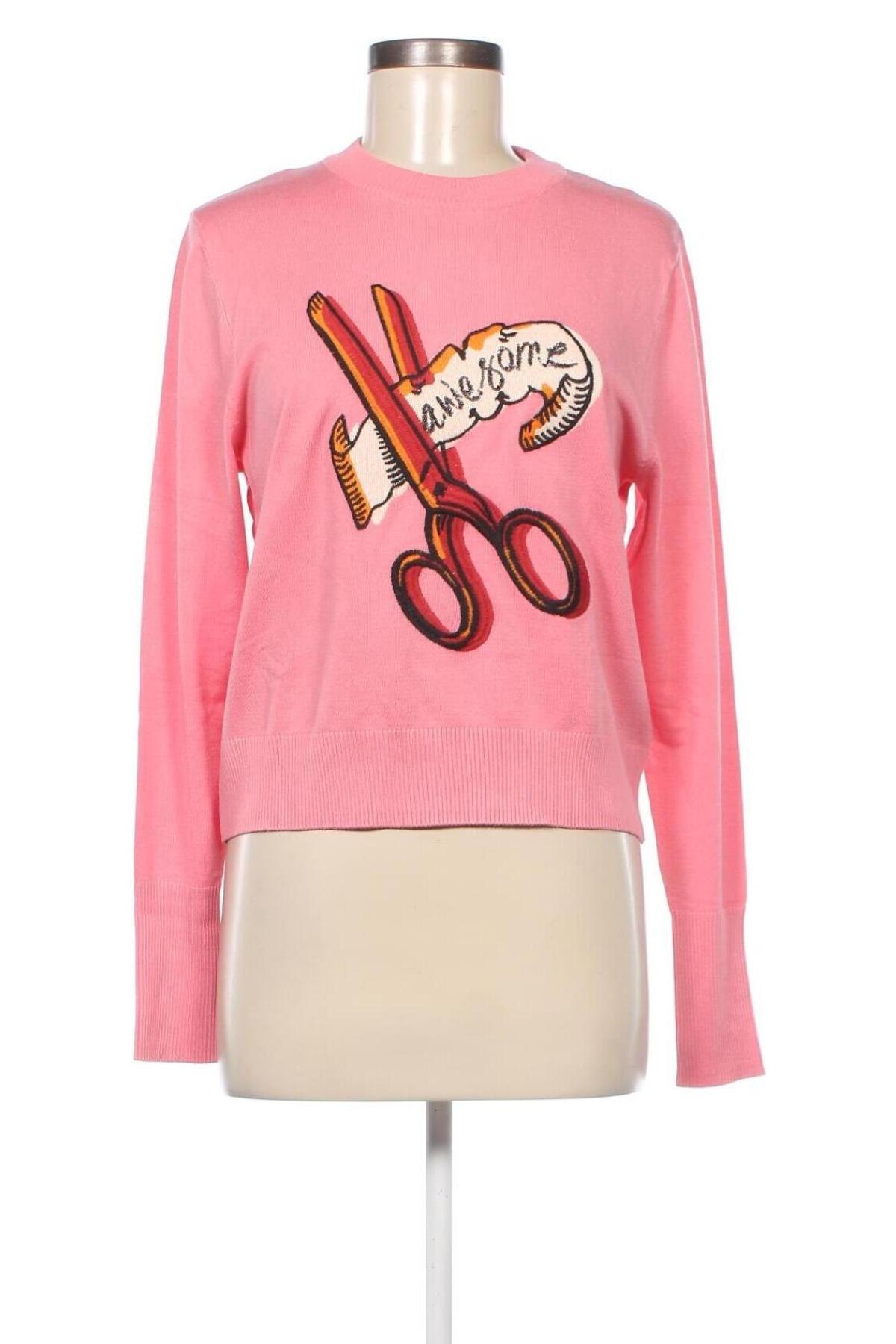 Дамски пуловер Desigual, Размер XL, Цвят Розов, Цена 140,00 лв.