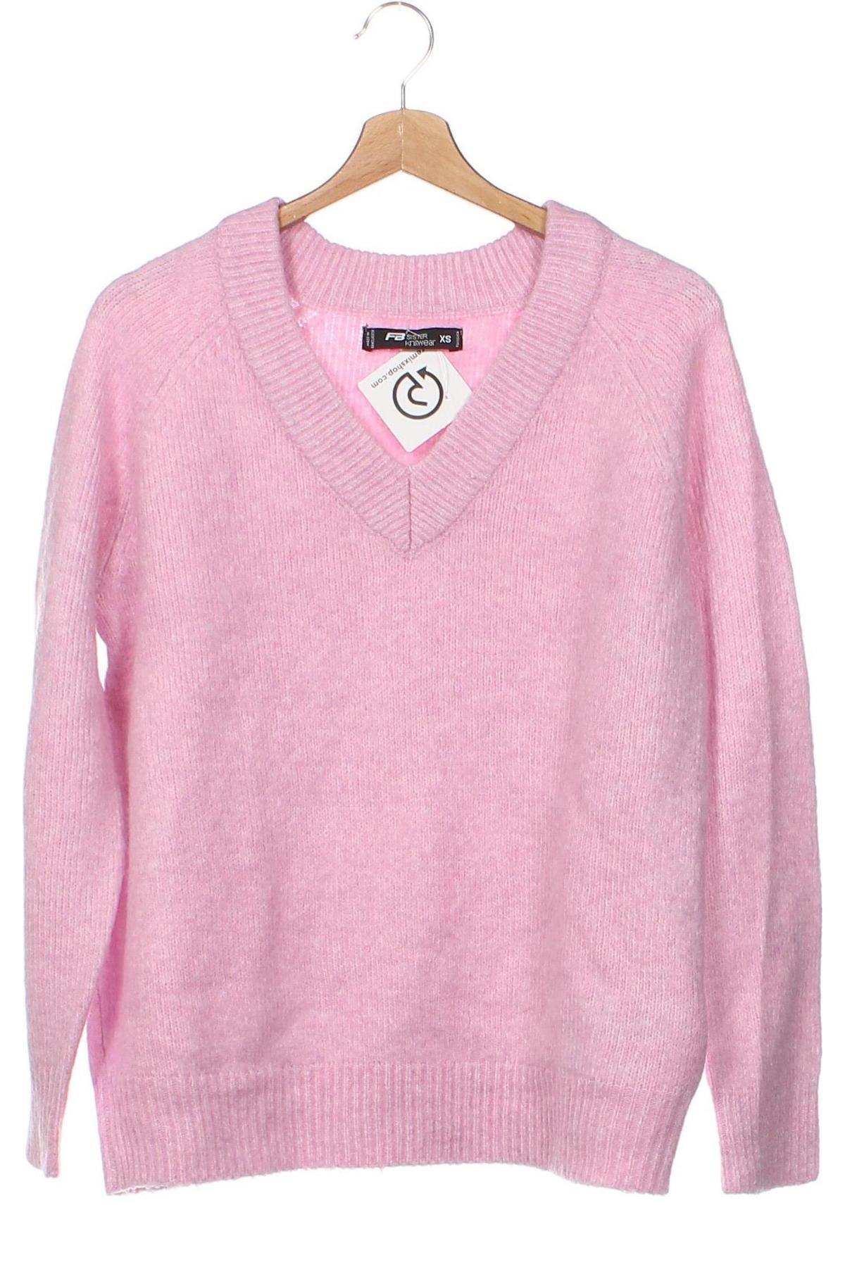 Γυναικείο πουλόβερ Fb Sister, Μέγεθος XS, Χρώμα Ρόζ , Τιμή 7,65 €