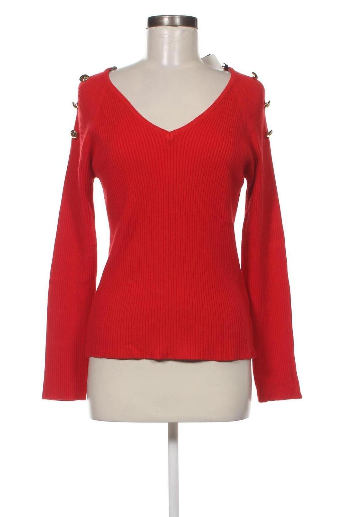 Дамски пуловер Guess, Размер M, Цвят Червен, Цена 35,88 лв.