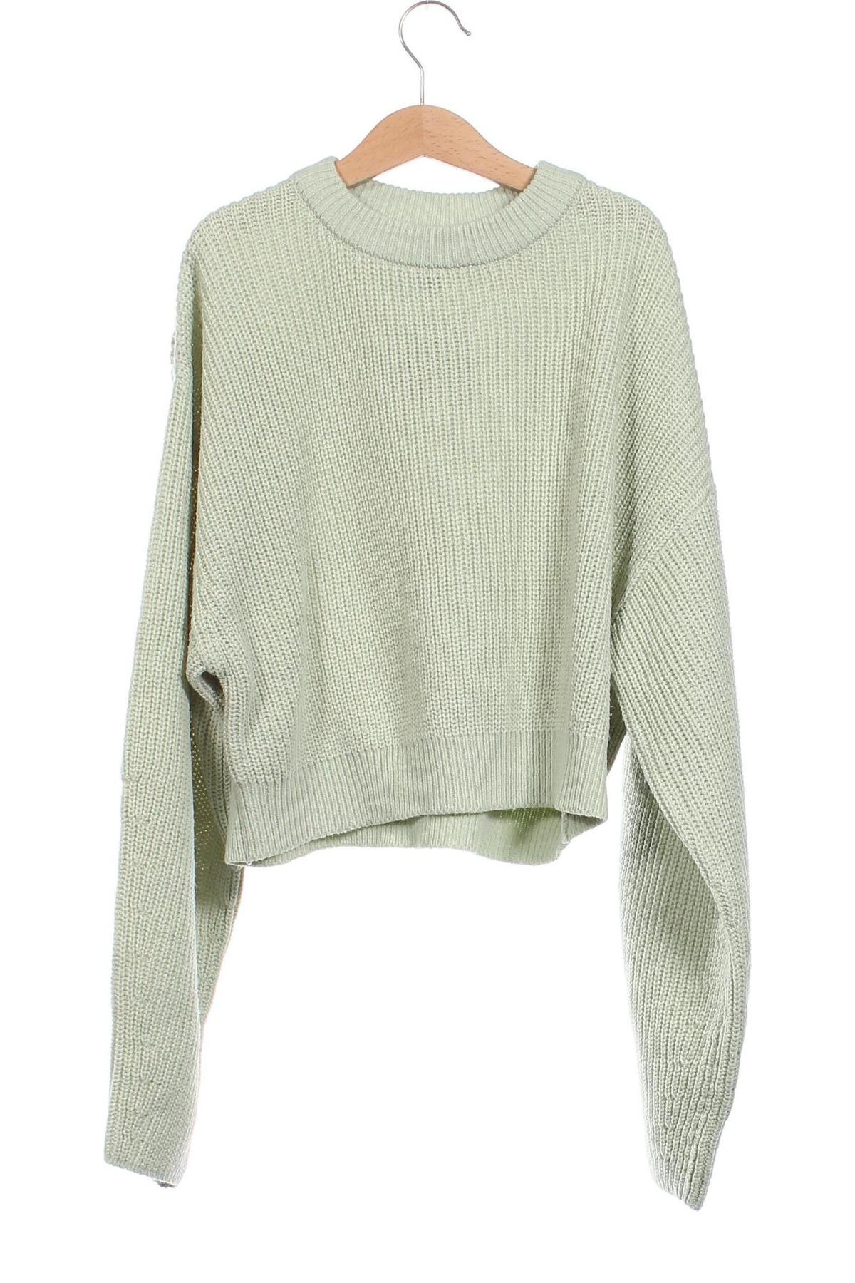 Дамски пуловер H&M Divided, Размер XS, Цвят Зелен, Цена 15,84 лв.