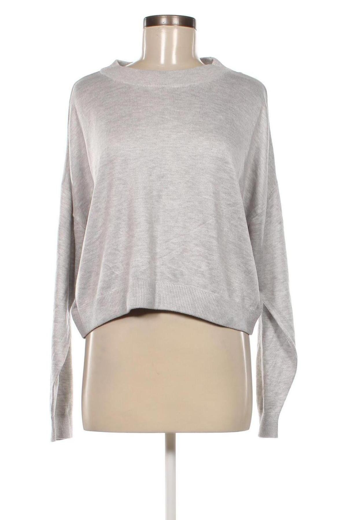 Дамски пуловер H&M Divided, Размер L, Цвят Сив, Цена 10,15 лв.