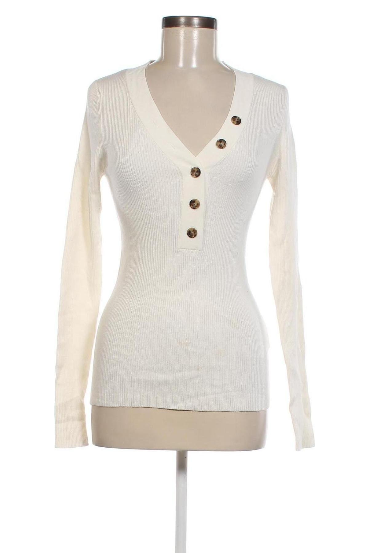 Дамски пуловер H&M L.O.G.G., Размер M, Цвят Бял, Цена 16,10 лв.
