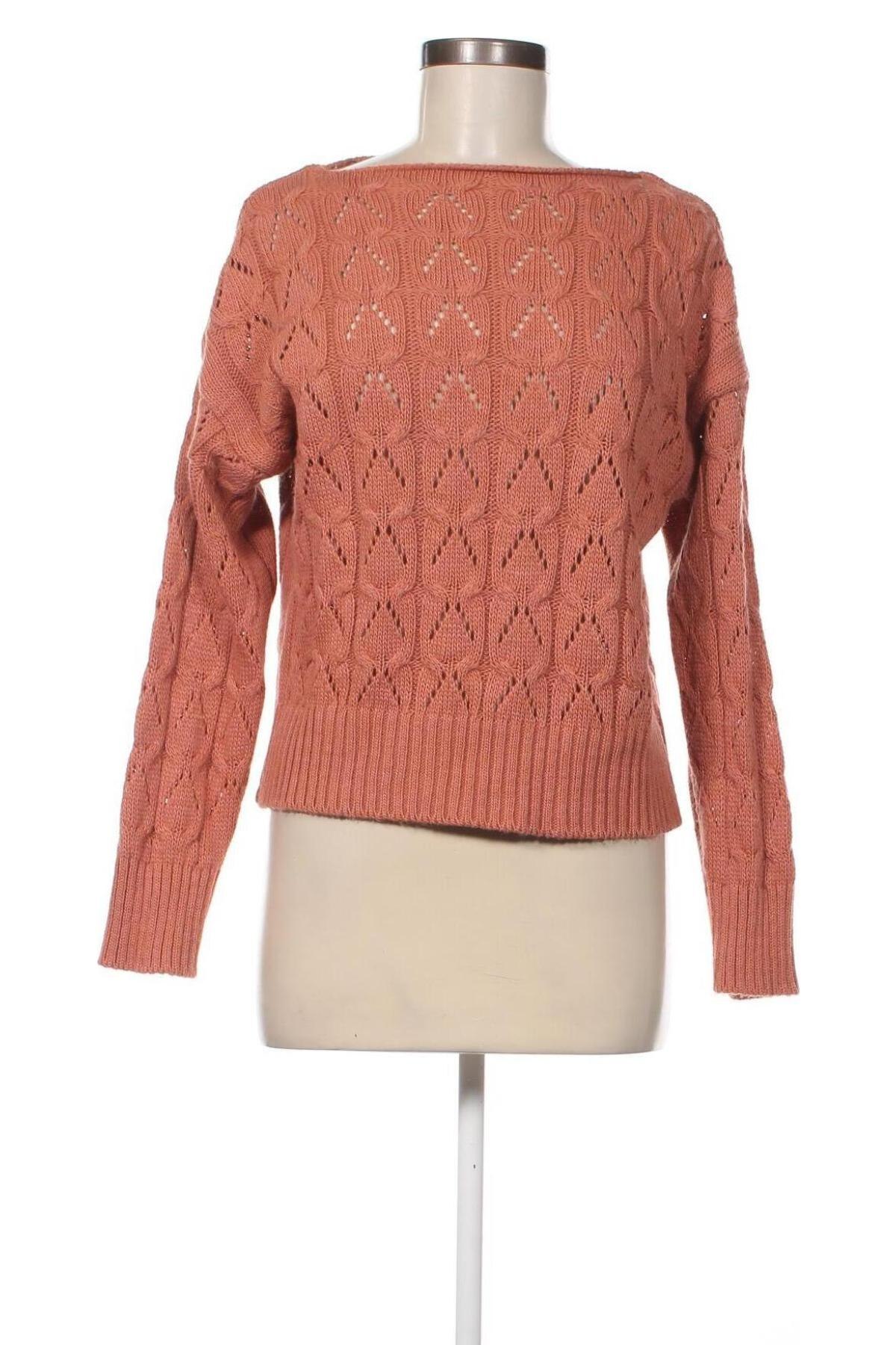 Дамски пуловер Haily`s, Размер M, Цвят Оранжев, Цена 22,08 лв.