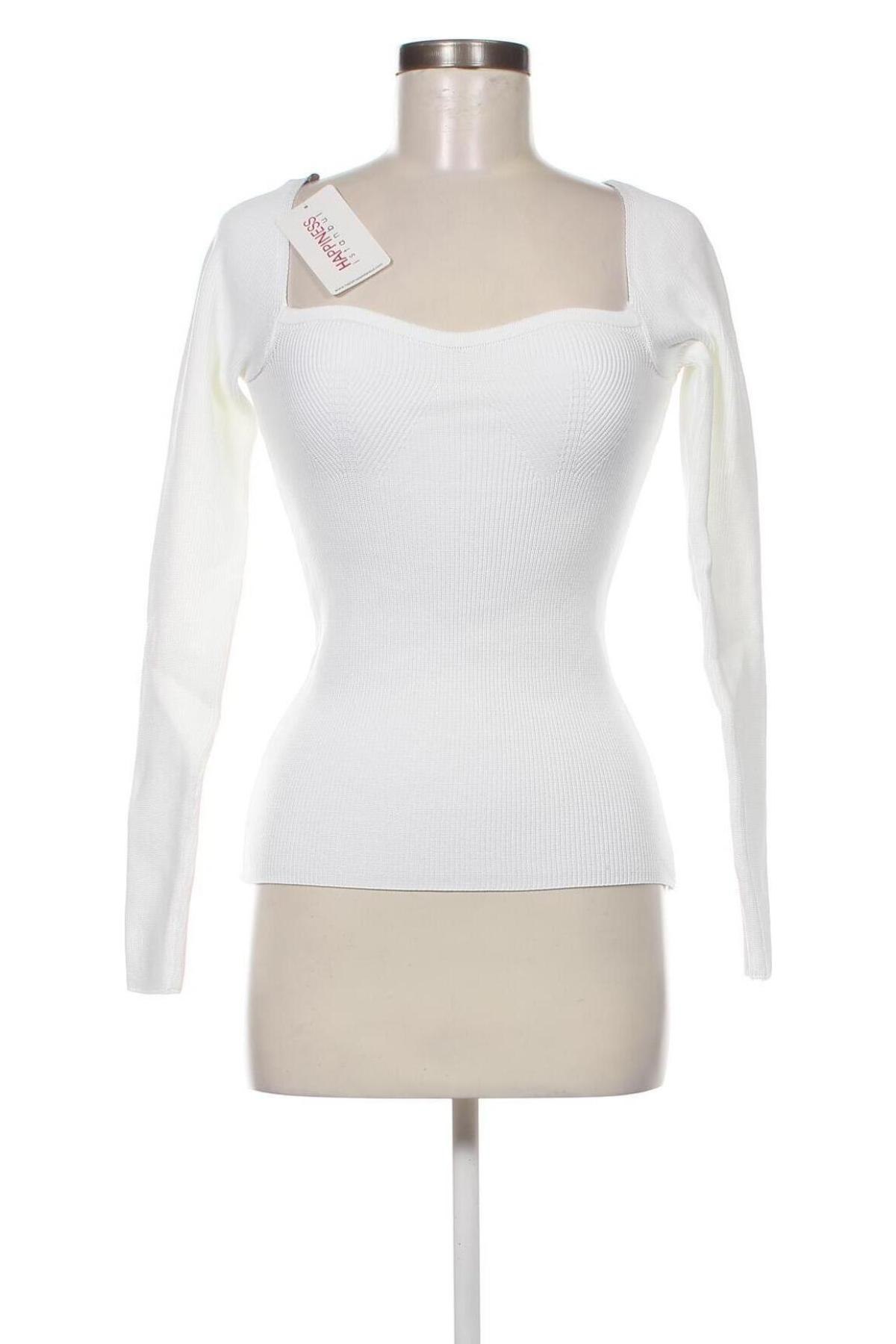 Damenpullover Happiness Istanbul, Größe S, Farbe Weiß, Preis 11,86 €
