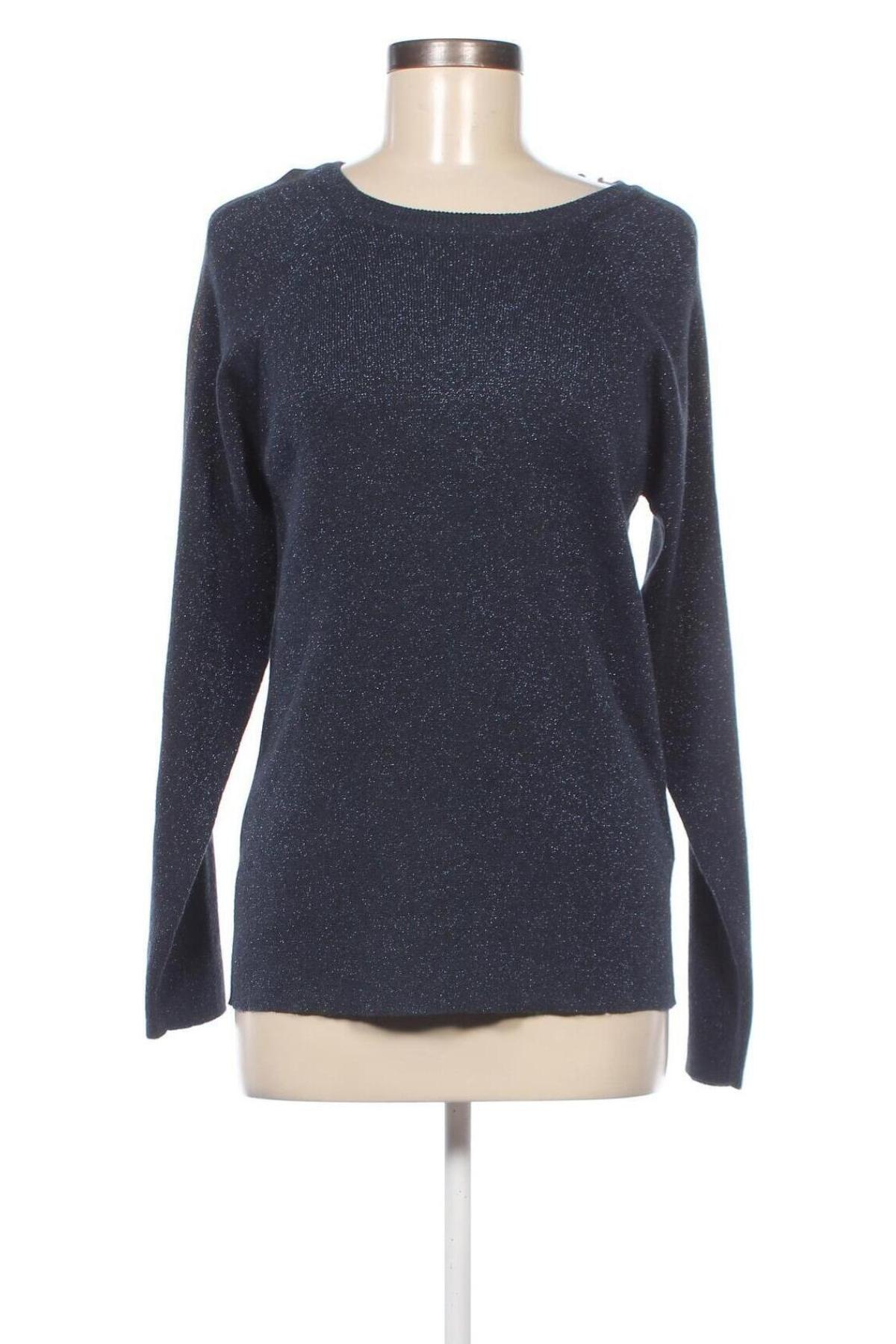 Дамски пуловер Ichi, Размер M, Цвят Син, Цена 24,18 лв.
