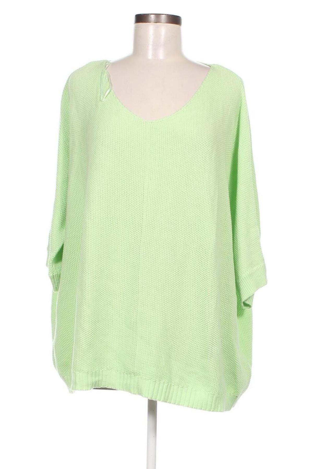 Γυναικείο πουλόβερ Infinity Woman, Μέγεθος 3XL, Χρώμα Πράσινο, Τιμή 28,45 €