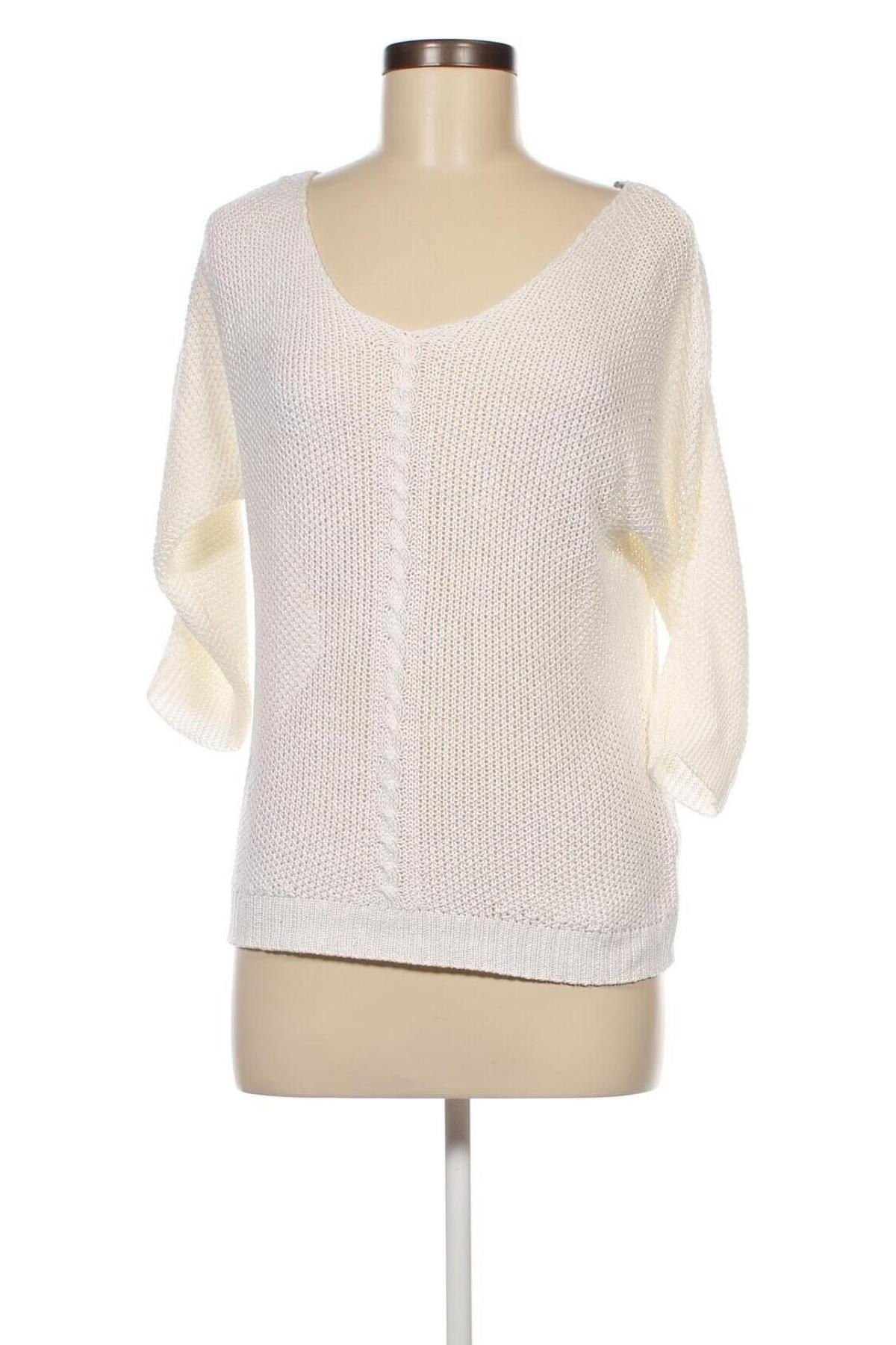 Дамски пуловер Jean Pascale, Размер S, Цвят Бял, Цена 6,96 лв.