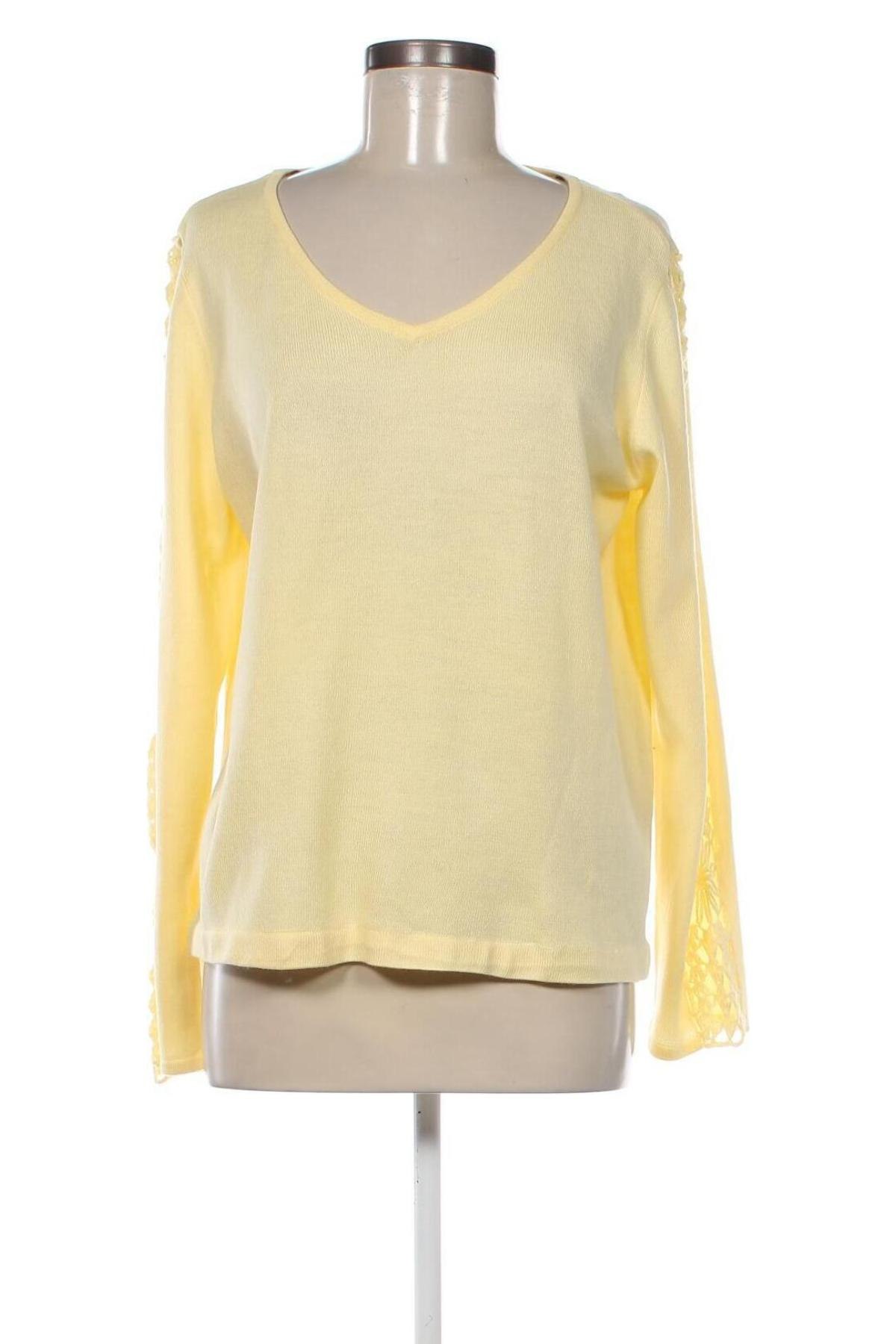 Γυναικείο πουλόβερ Johann Konen, Μέγεθος XL, Χρώμα Κίτρινο, Τιμή 30,30 €