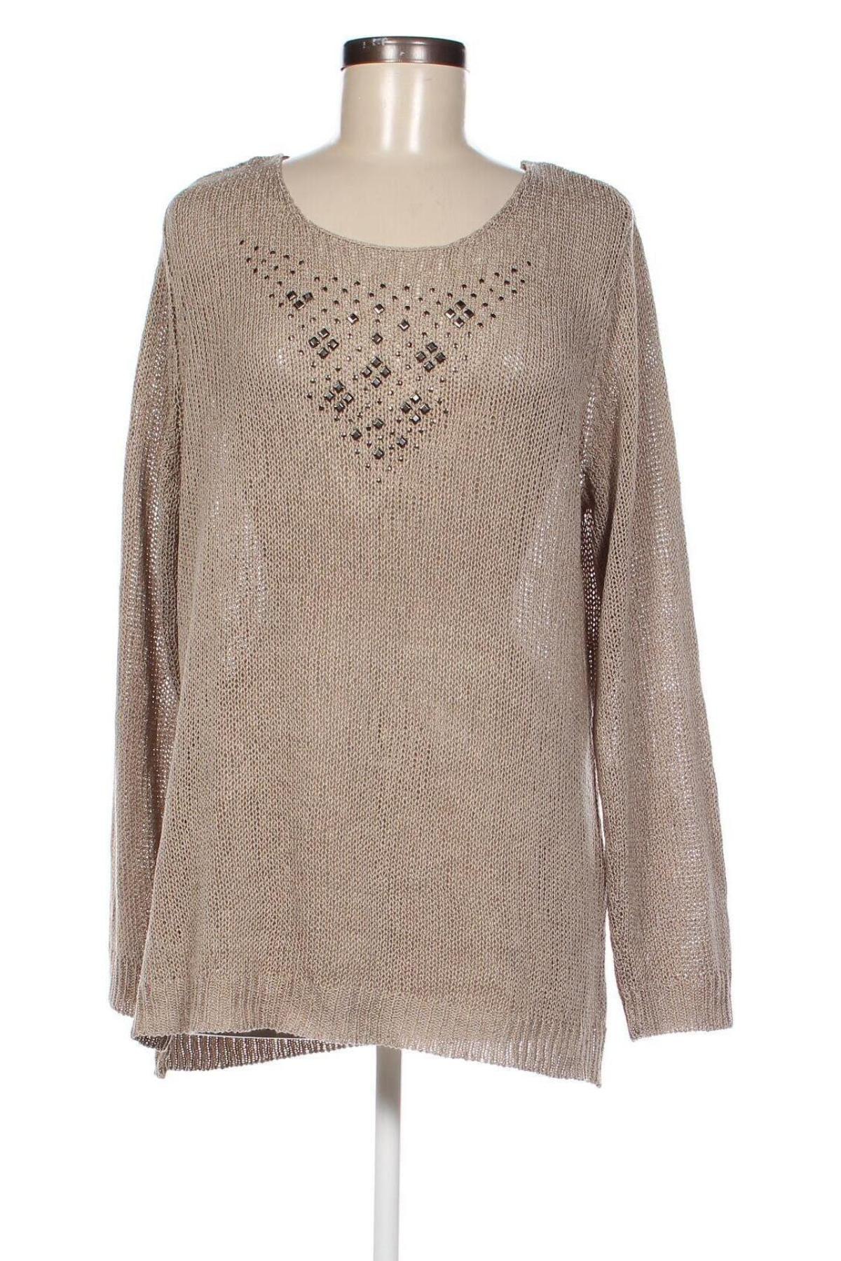 Дамски пуловер Laura T., Размер L, Цвят Бежов, Цена 10,15 лв.