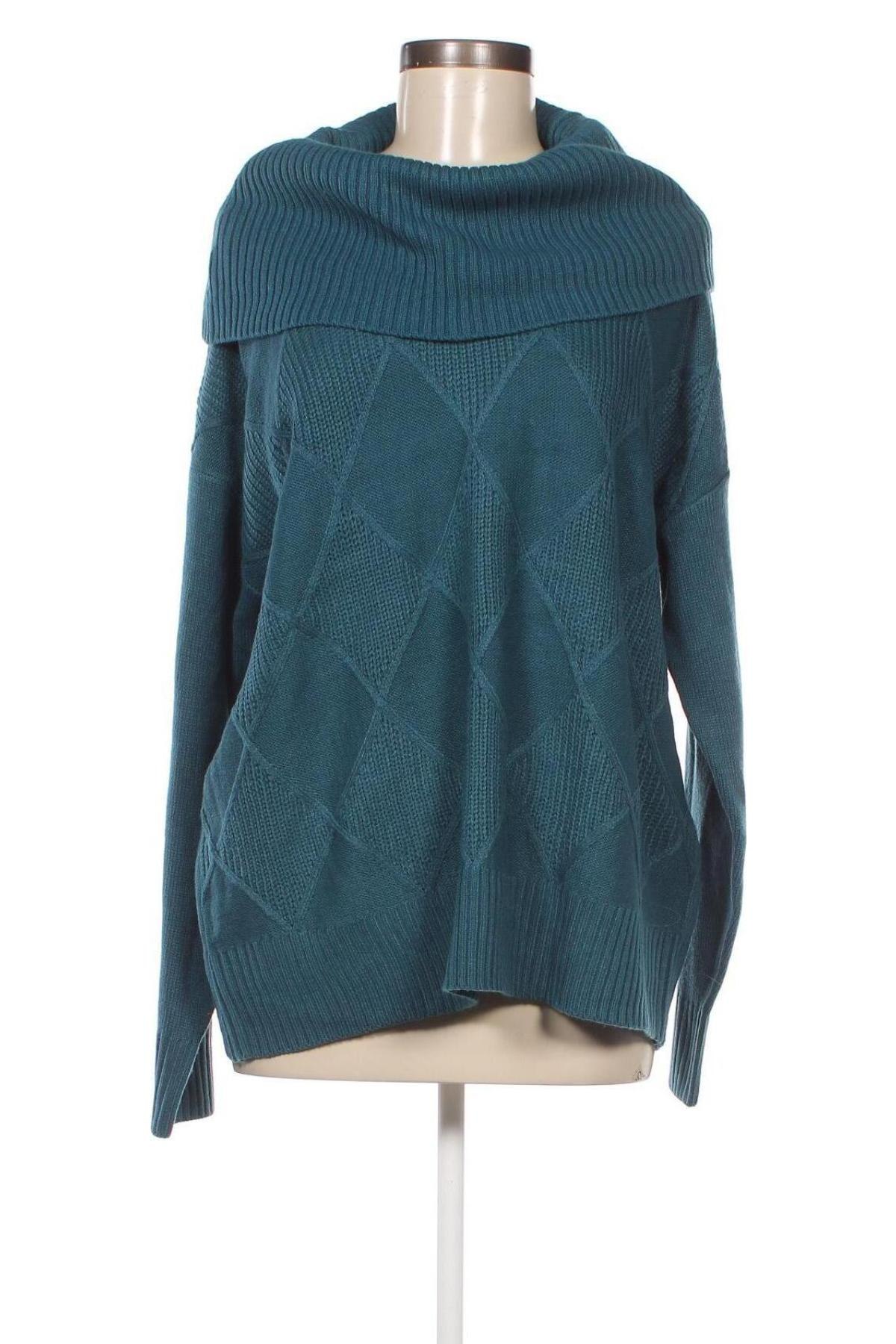 Дамски пуловер Laura Torelli, Размер L, Цвят Син, Цена 10,15 лв.