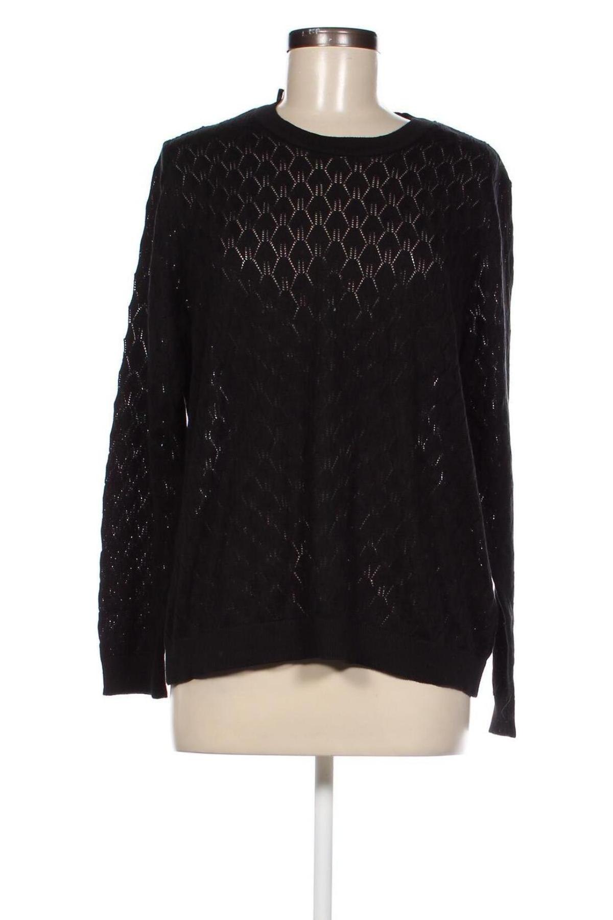 Дамски пуловер Laura Torelli, Размер L, Цвят Черен, Цена 10,15 лв.