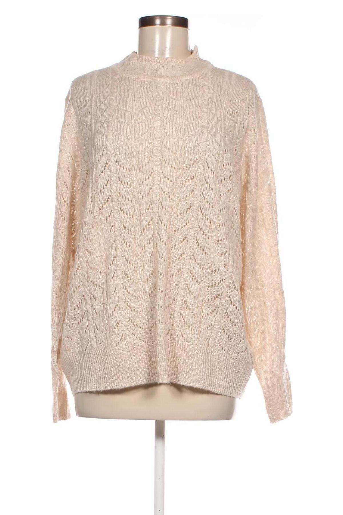 Дамски пуловер Laura Torelli, Размер XL, Цвят Бежов, Цена 15,66 лв.