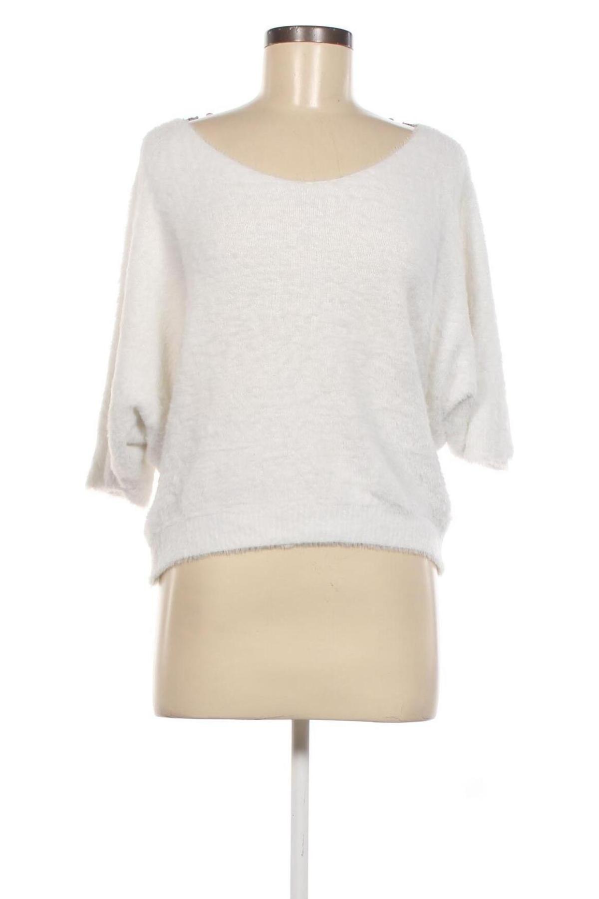 Γυναικείο πουλόβερ Luisa Ricci, Μέγεθος M, Χρώμα Λευκό, Τιμή 8,88 €