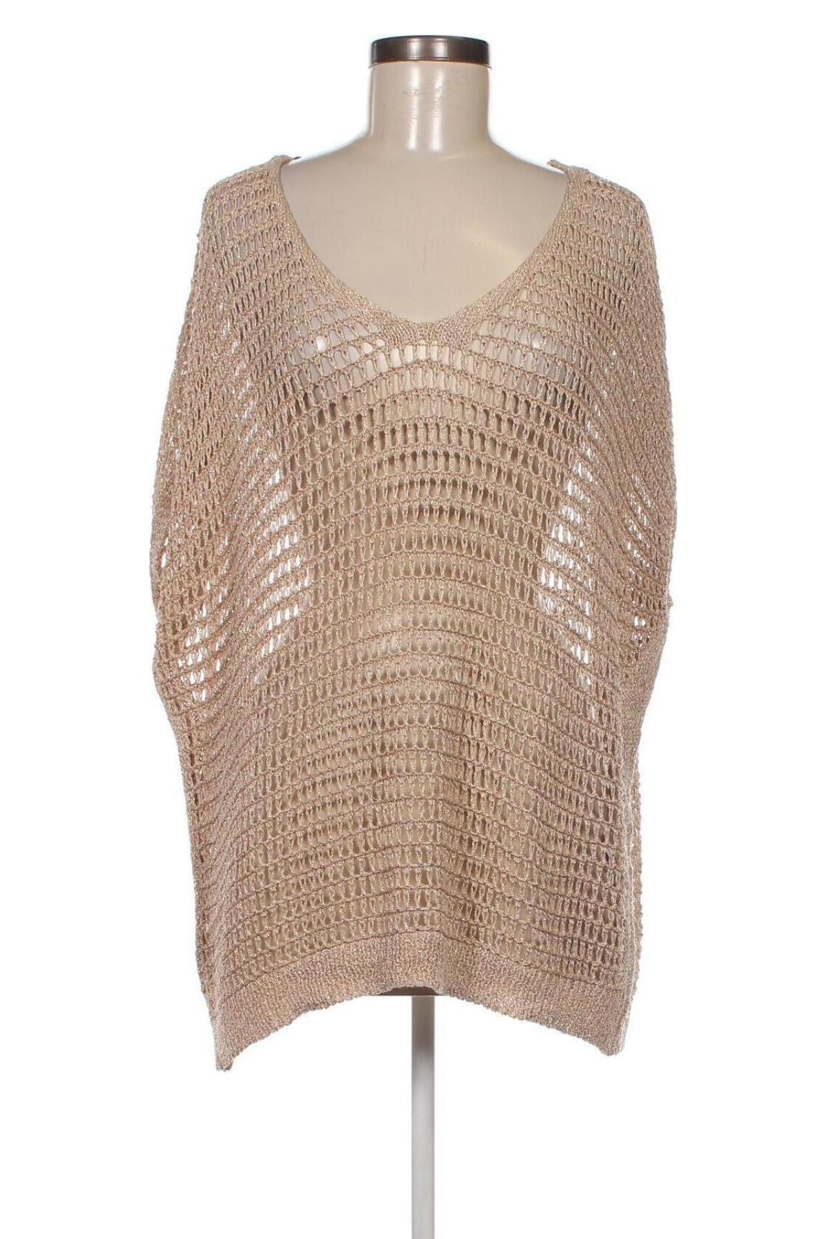 Γυναικείο πουλόβερ Made In Italy, Μέγεθος L, Χρώμα  Μπέζ, Τιμή 3,95 €