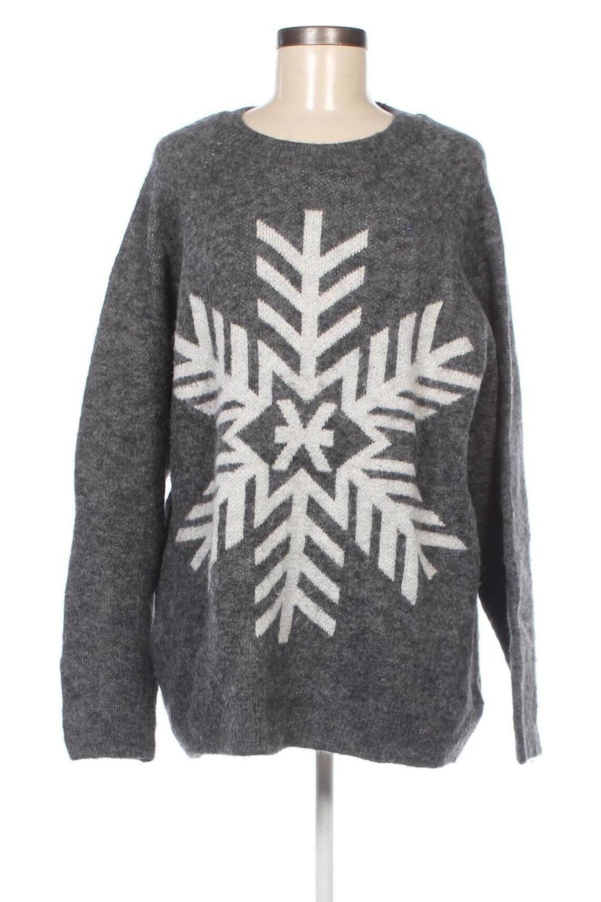 Дамски пуловер Marks & Spencer, Размер L, Цвят Сив, Цена 4,86 лв.