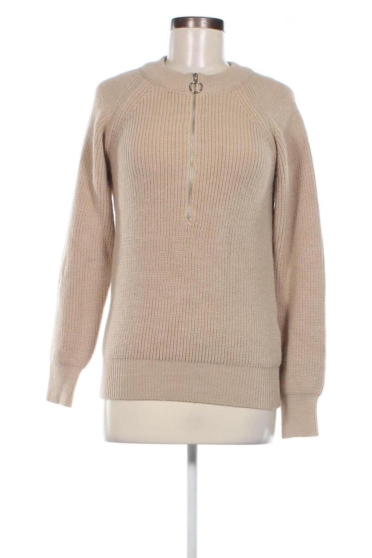 Дамски пуловер NA-KD, Размер XXS, Цвят Бежов, Цена 16,74 лв.