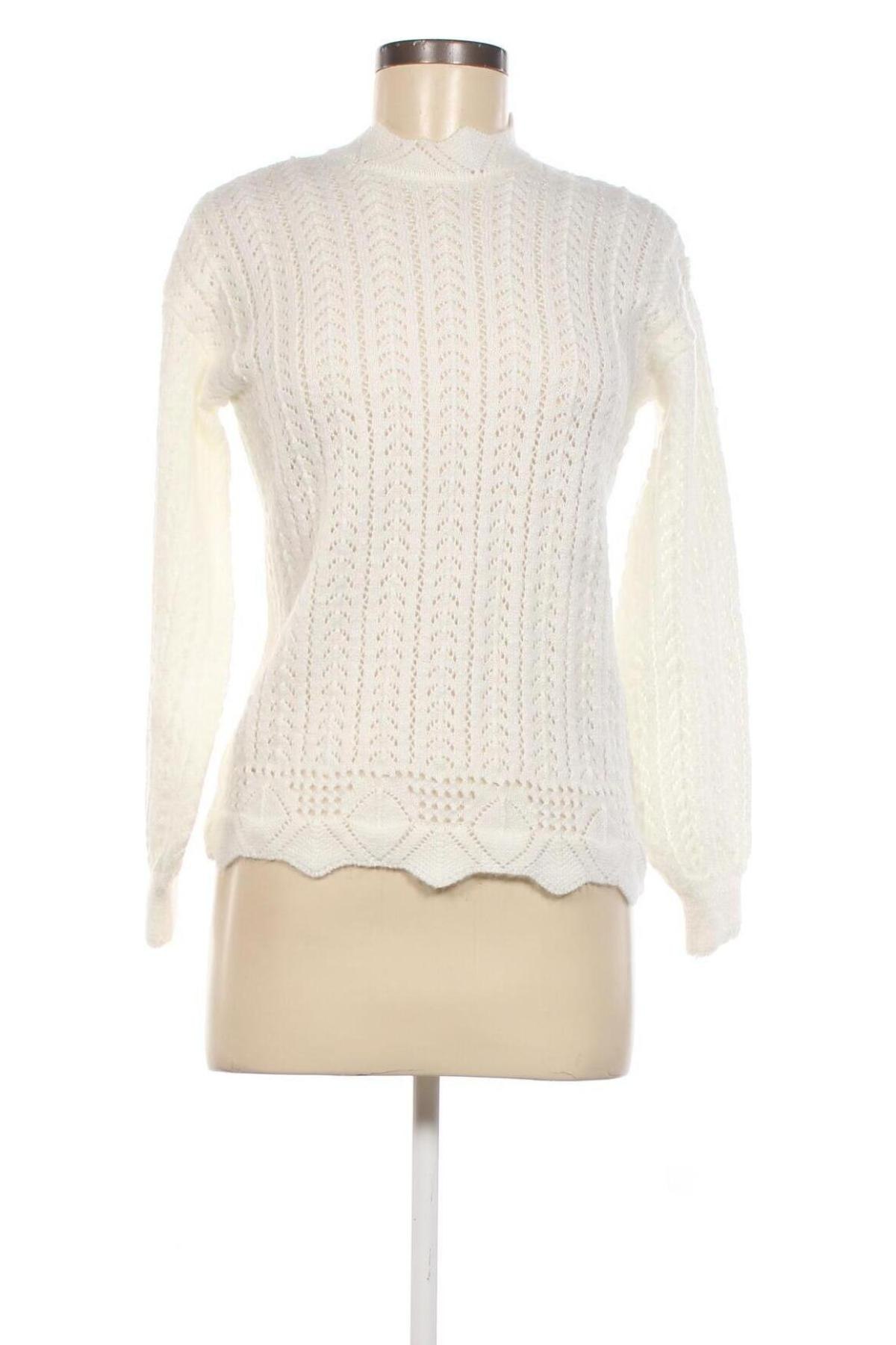 Дамски пуловер Naf Naf, Размер XS, Цвят Екрю, Цена 93,00 лв.