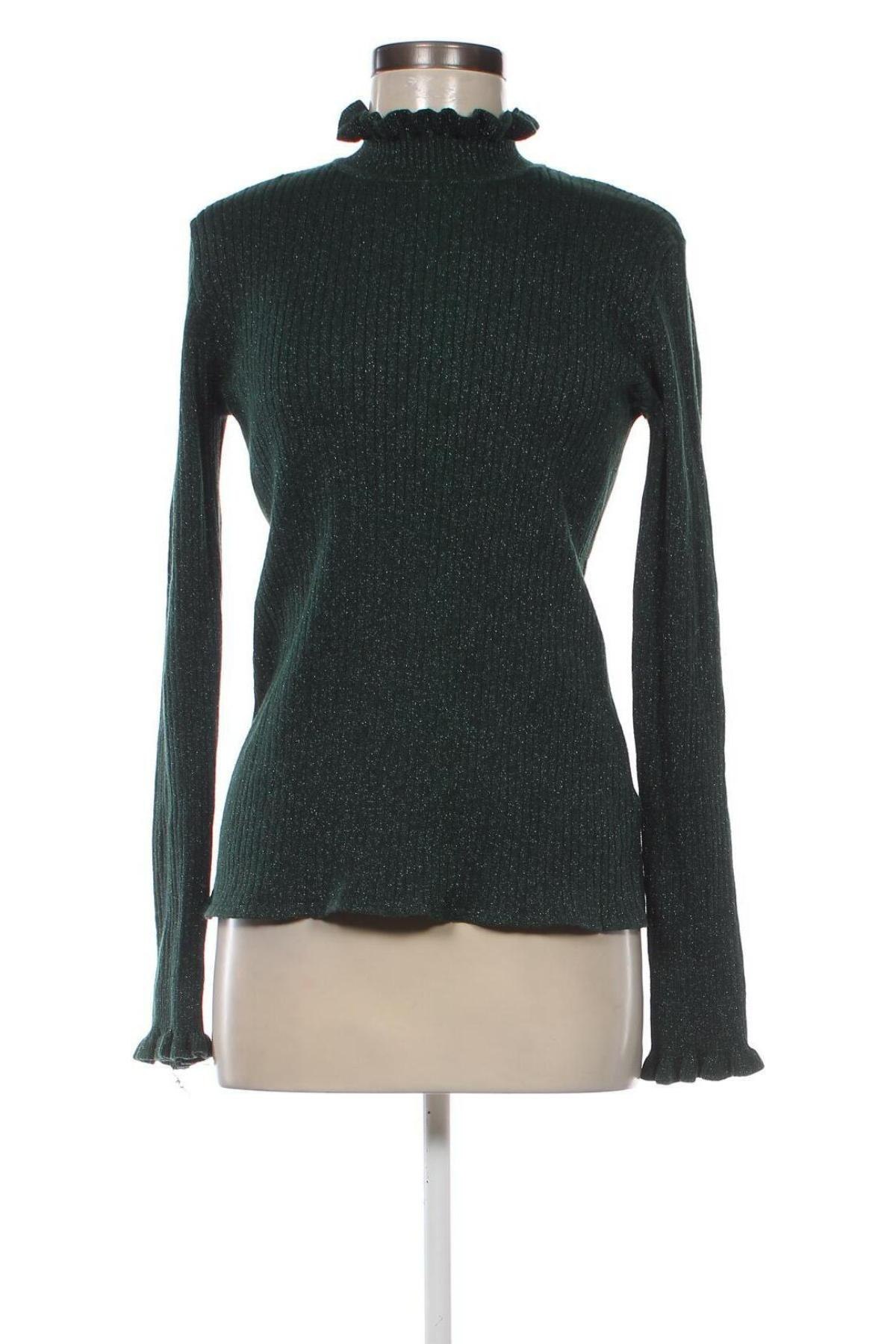Дамски пуловер Neo Noir, Размер XL, Цвят Зелен, Цена 20,91 лв.