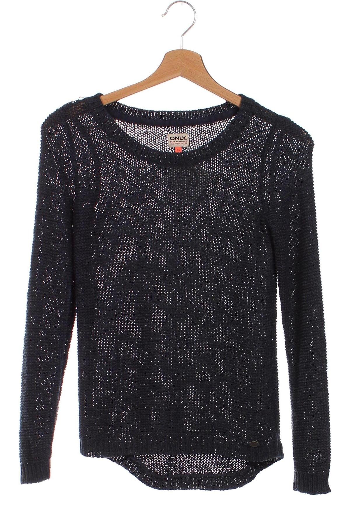 Дамски пуловер ONLY, Размер XS, Цвят Син, Цена 14,78 лв.