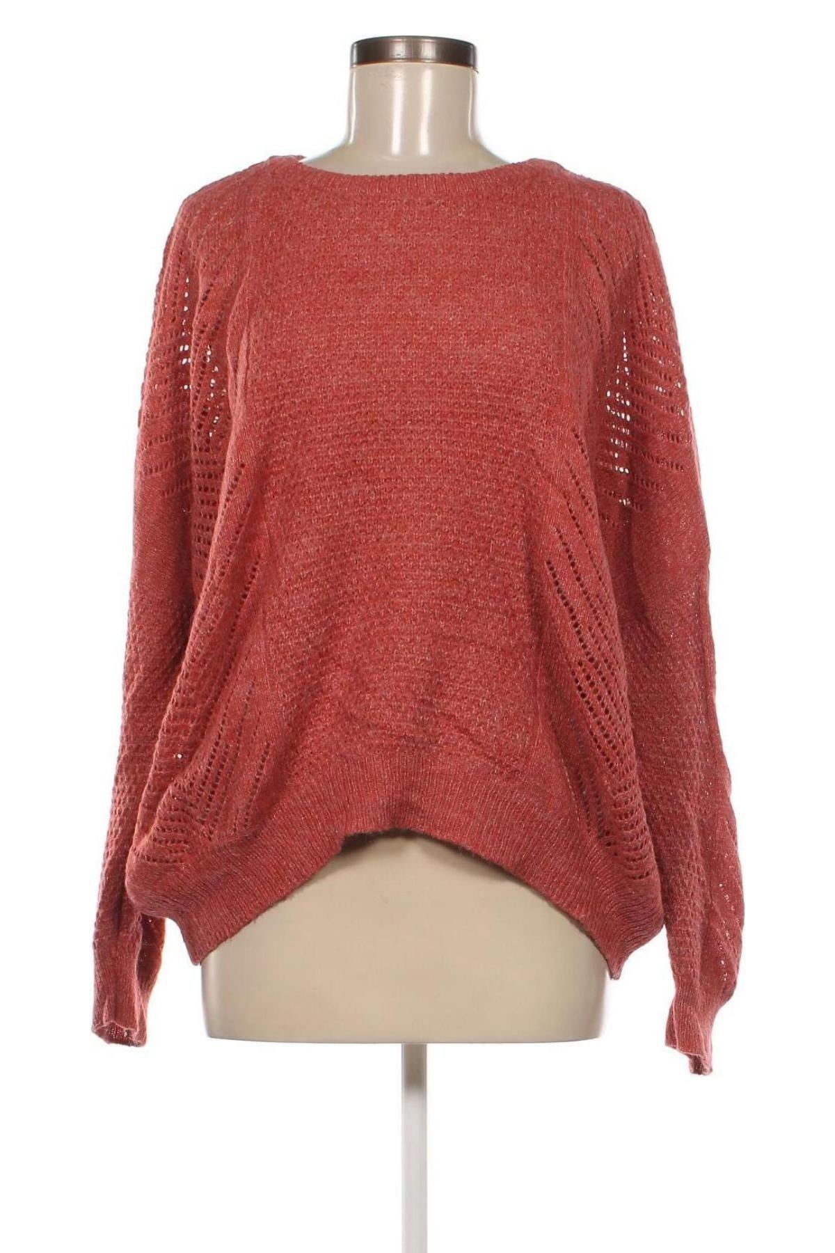 Γυναικείο πουλόβερ ONLY Carmakoma, Μέγεθος XL, Χρώμα Κόκκινο, Τιμή 9,02 €