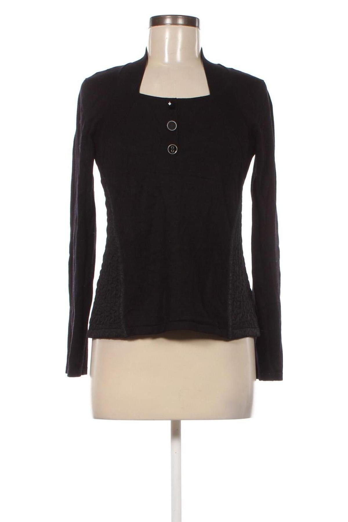 Дамски пуловер Oui, Размер M, Цвят Черен, Цена 35,34 лв.