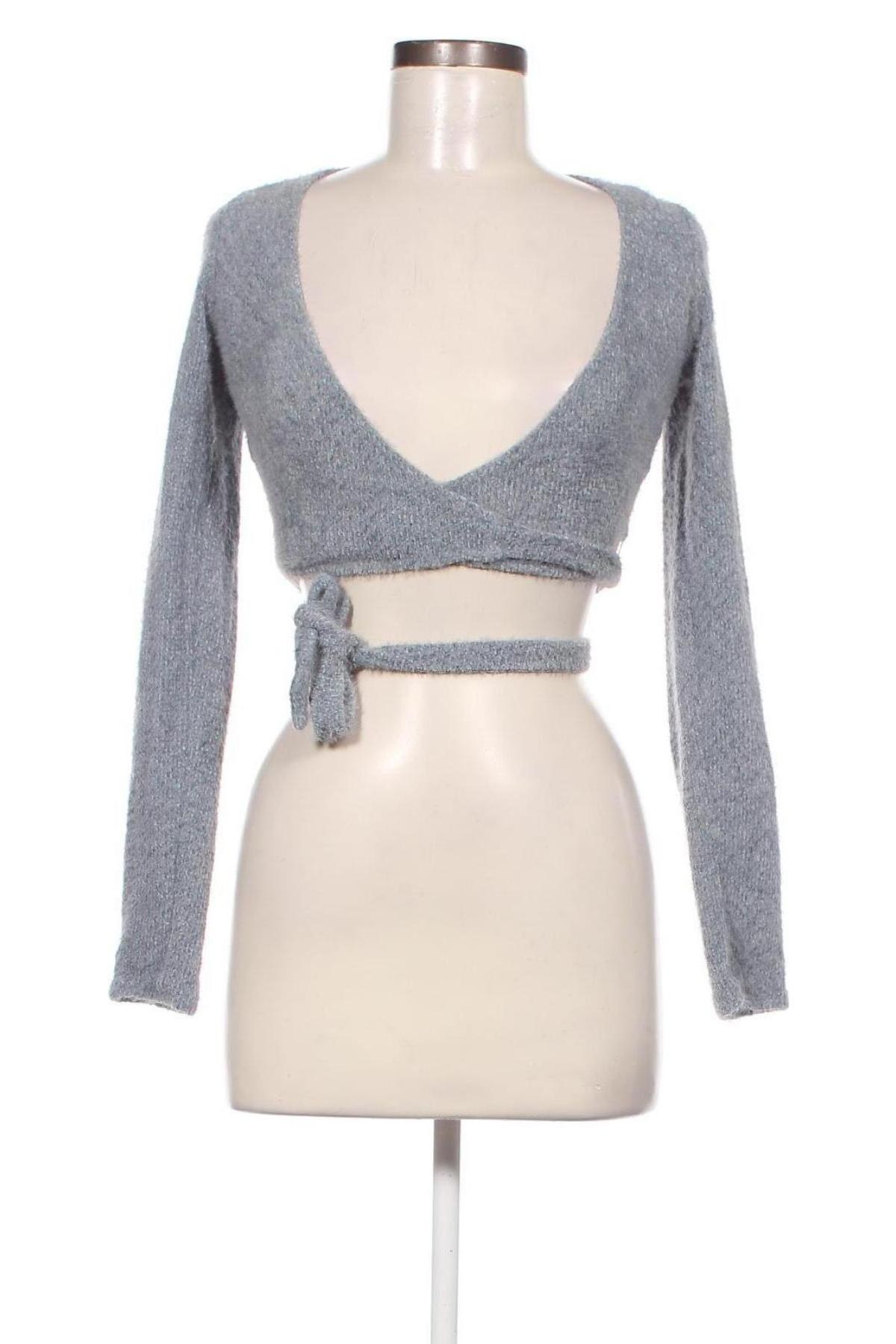 Γυναικείο πουλόβερ Pull&Bear, Μέγεθος XS, Χρώμα Μπλέ, Τιμή 7,35 €